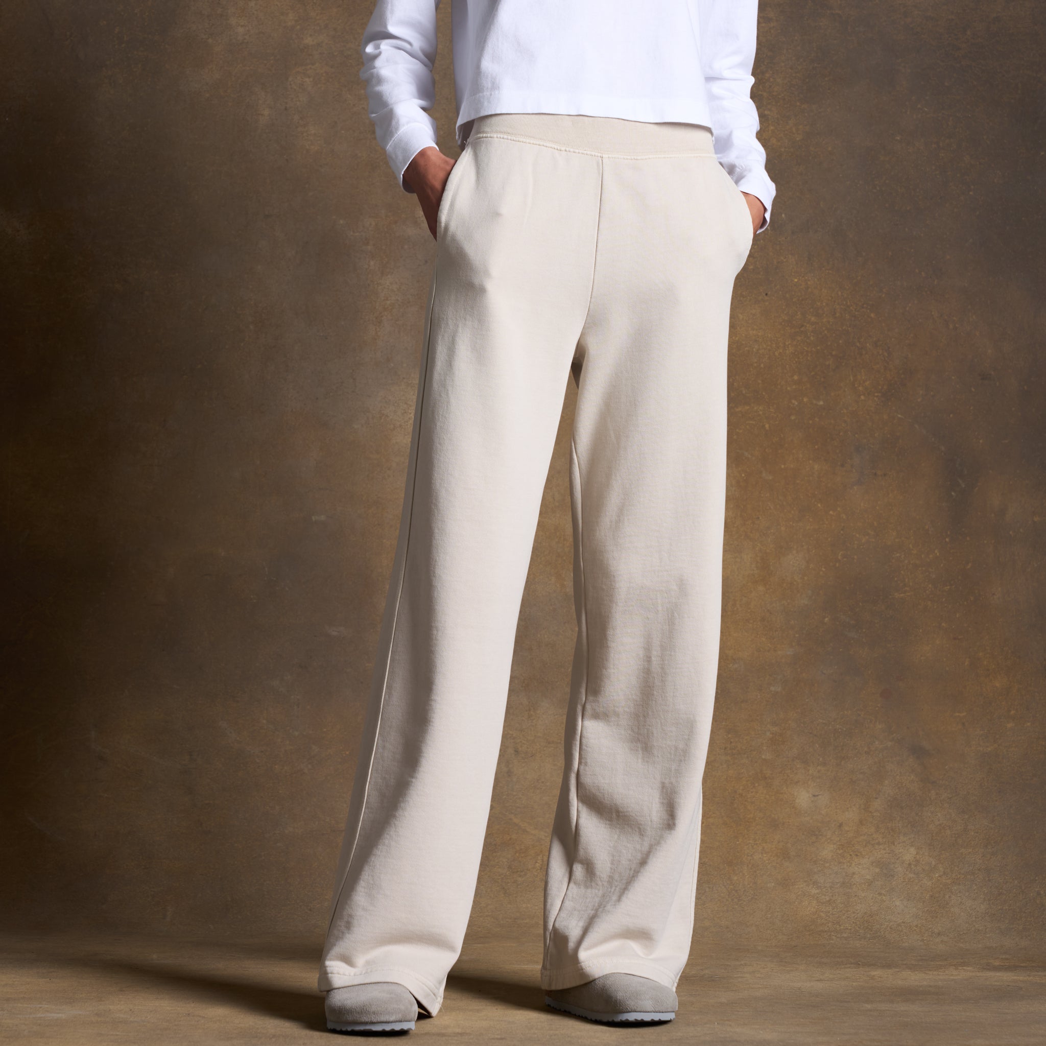 Jenny Wide-Leg Terry Sweatpant