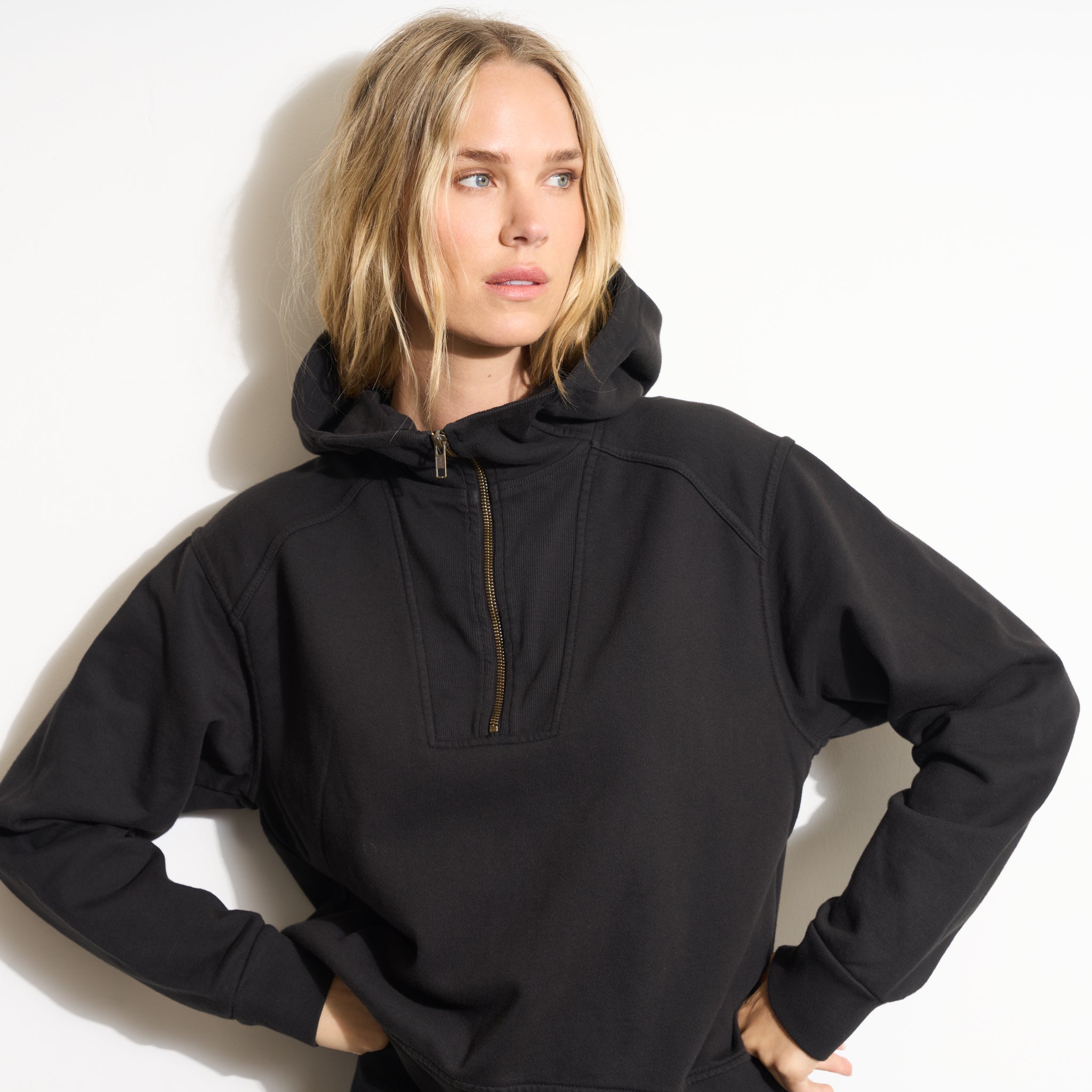 Josephine Quarter Zip Pullover Hoodie