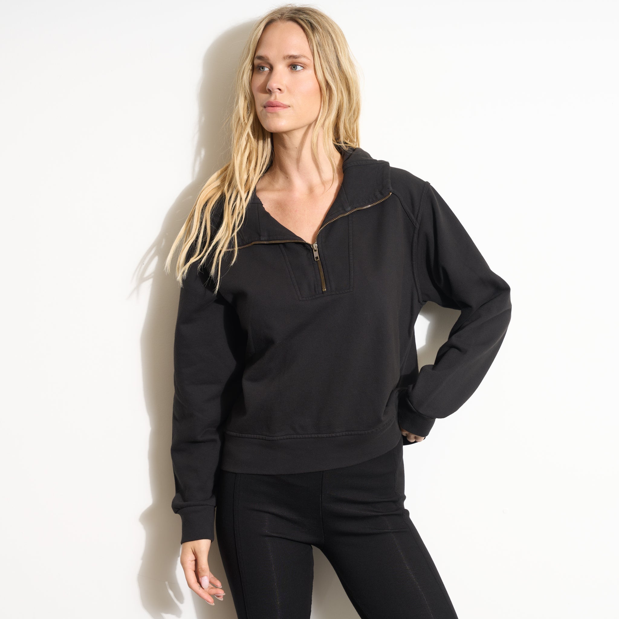Josephine Quarter Zip Pullover Hoodie