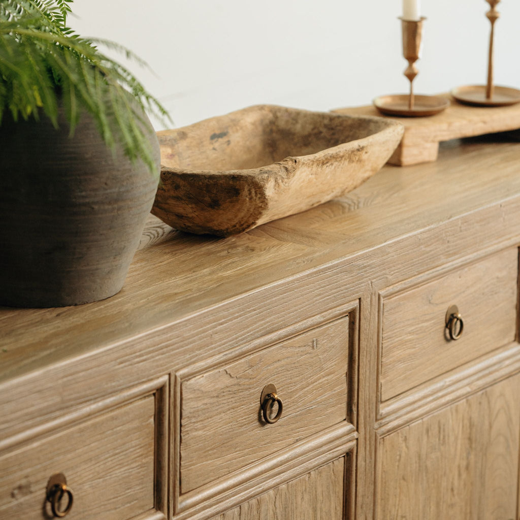 Bleached Wooden Cabinet