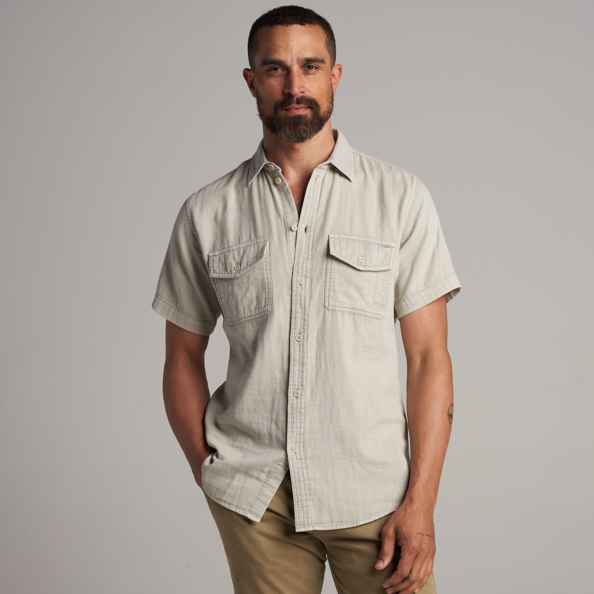 Leeds Cotton Gauze Short Sleeve Shirt