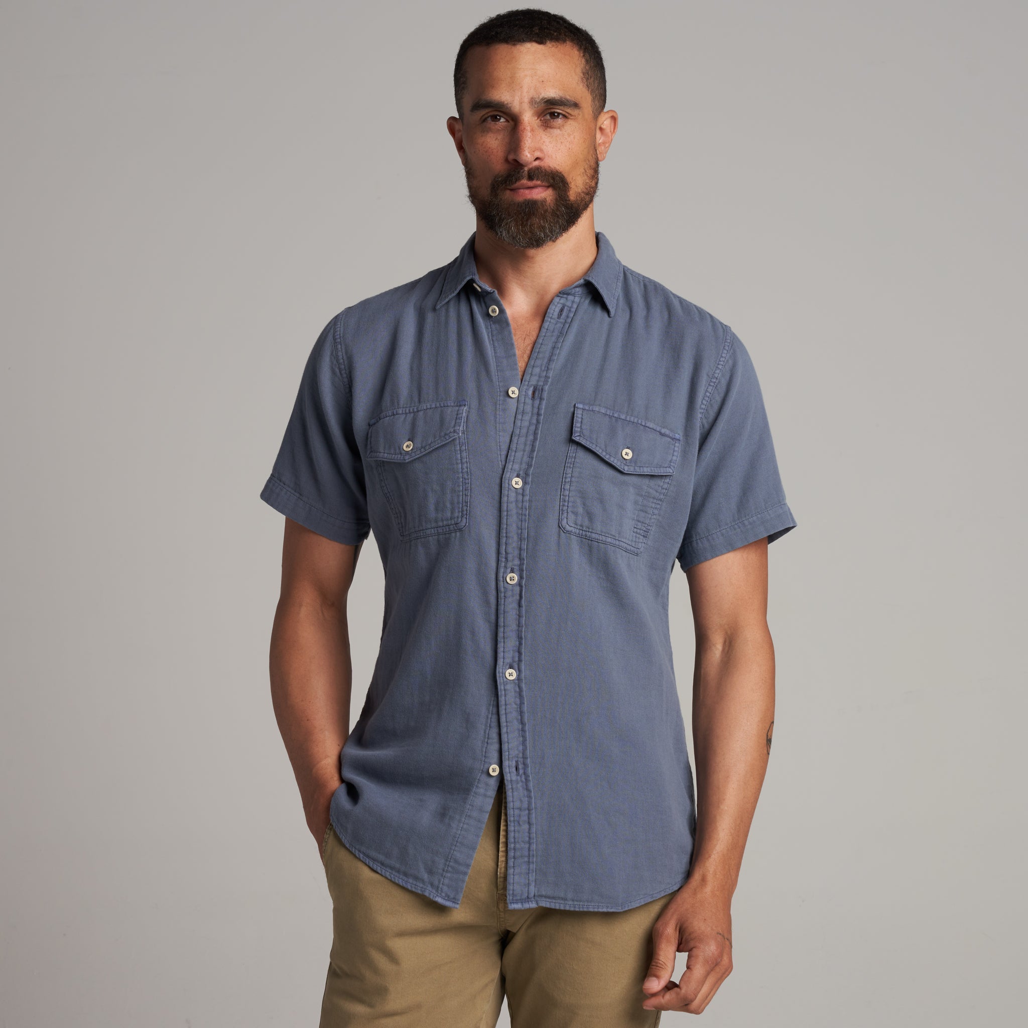 Leeds Cotton Gauze Short Sleeve Shirt