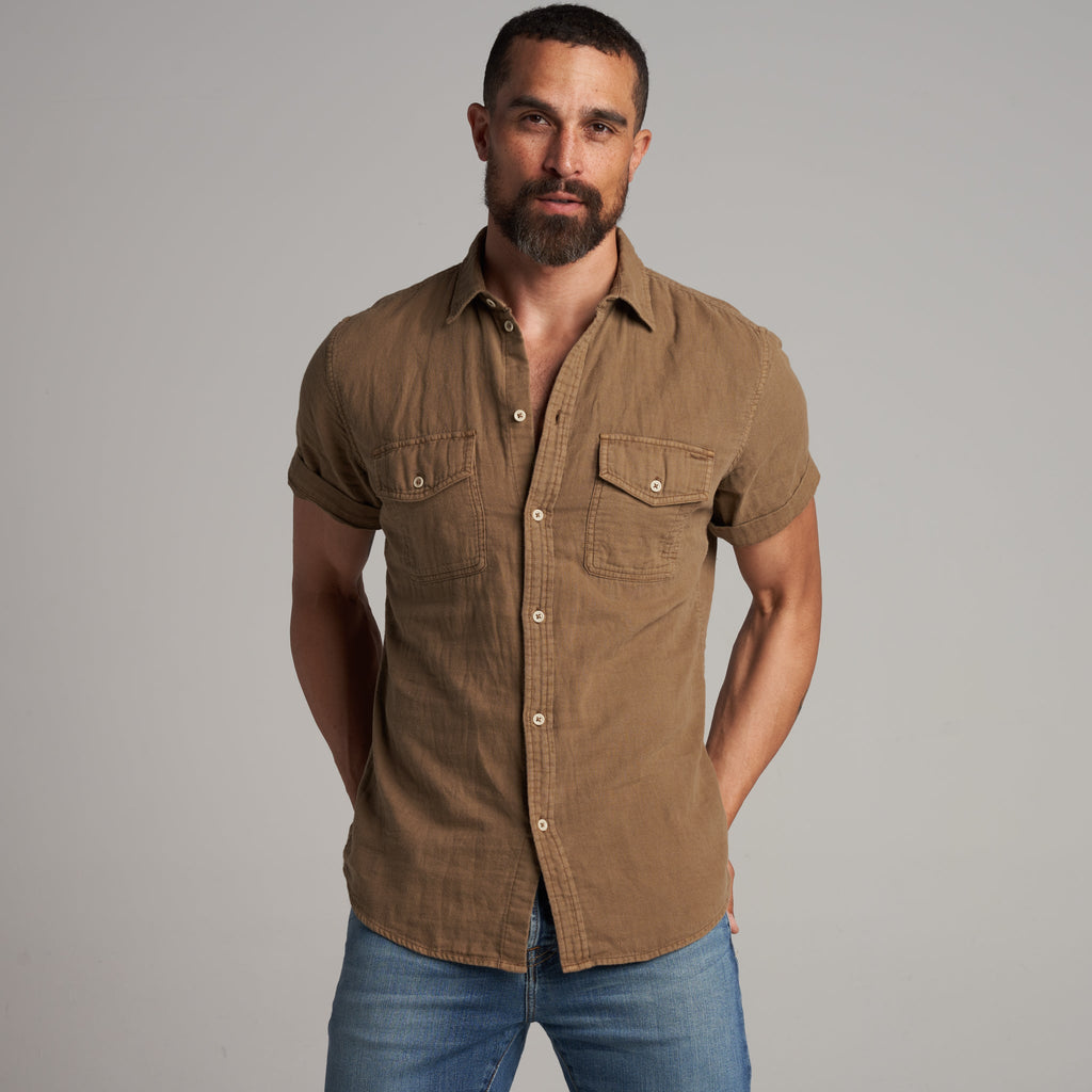 Leeds Cotton Gauze Short Sleeve Shirt