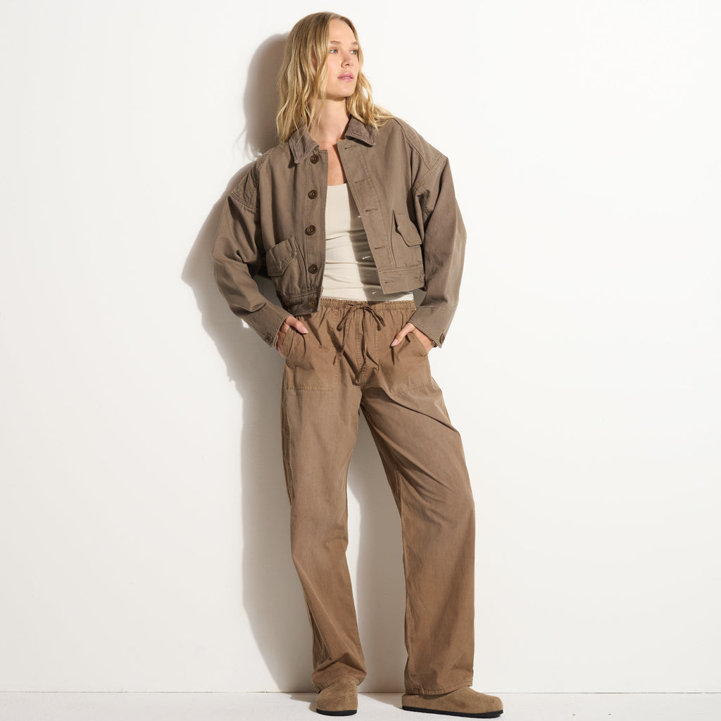 Eleanor Mid-Rise Poplin Pant