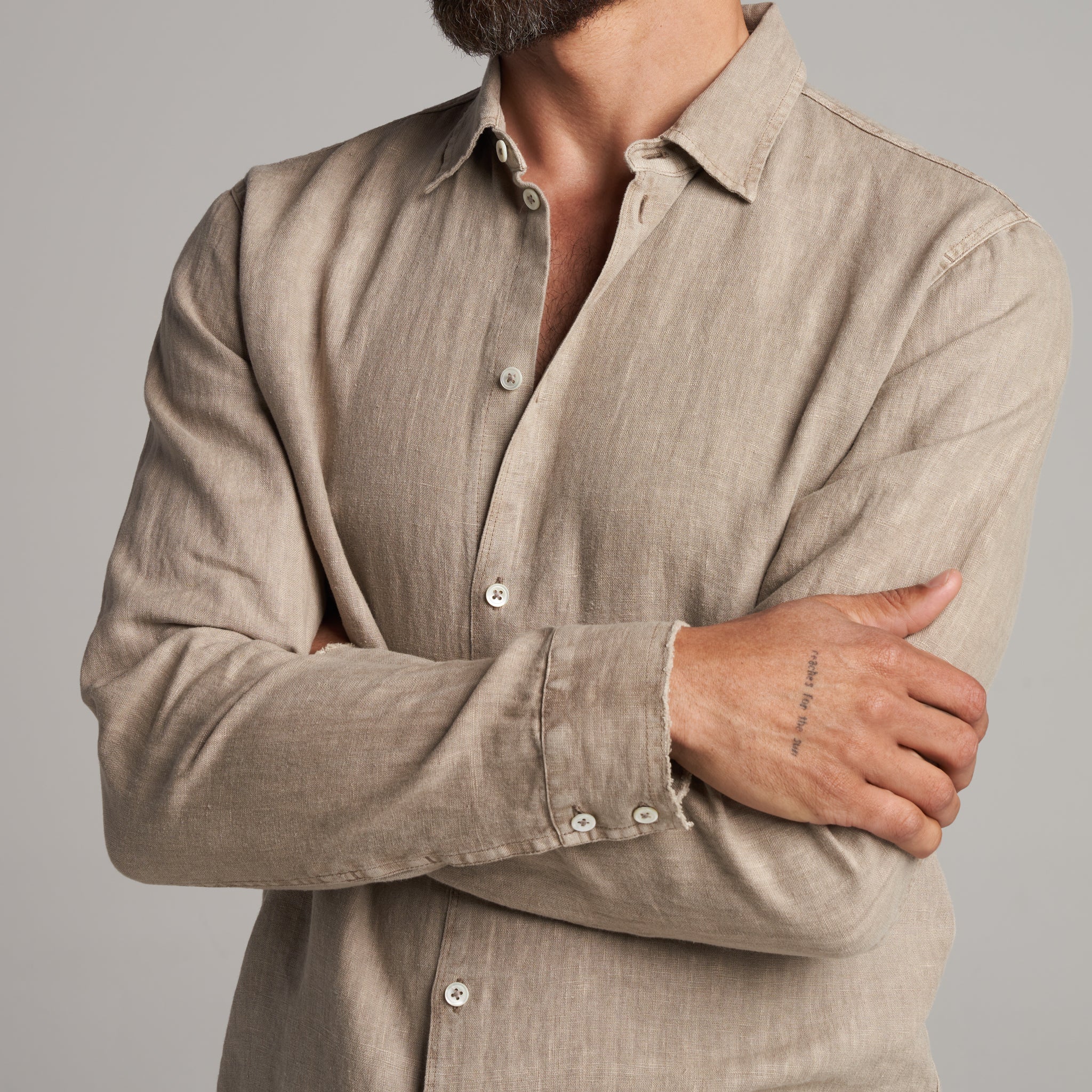 Lyons Long Sleeve Linen Shirt
