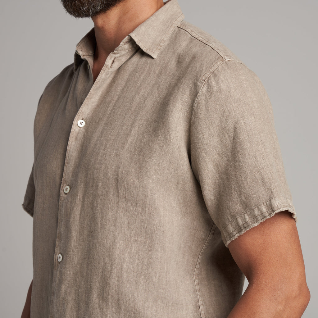 Lyons Short Sleeve Linen Shirt