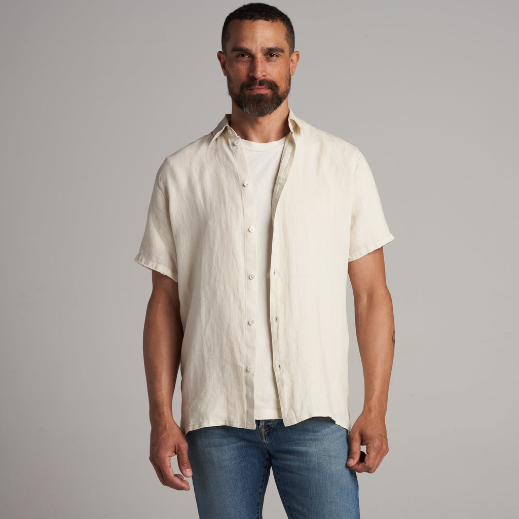 Lyons Short Sleeve Linen Shirt