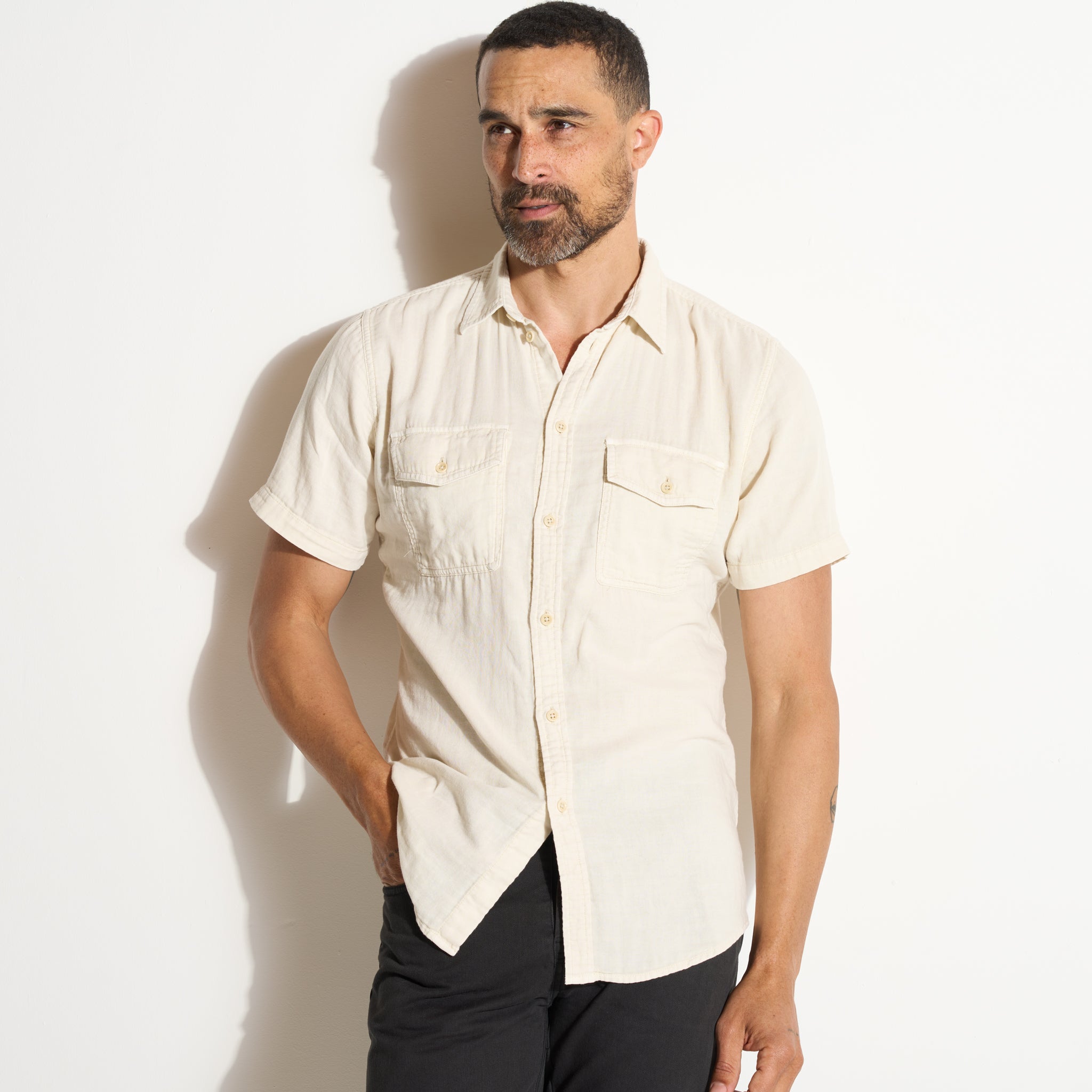 Leeds Cotton Gauze Short Sleeve Shirt