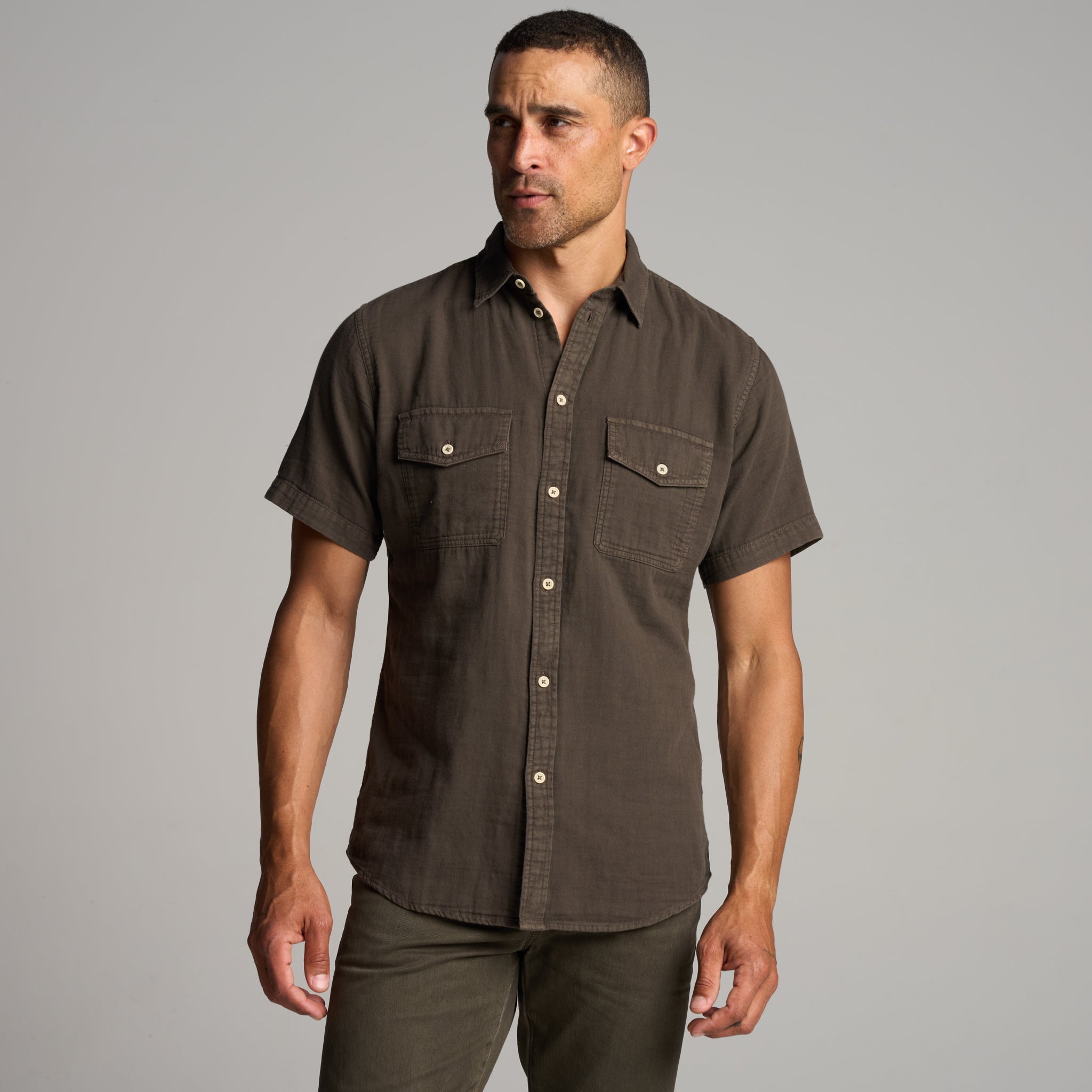 Leeds Cotton Gauze Short Sleeve Shirt