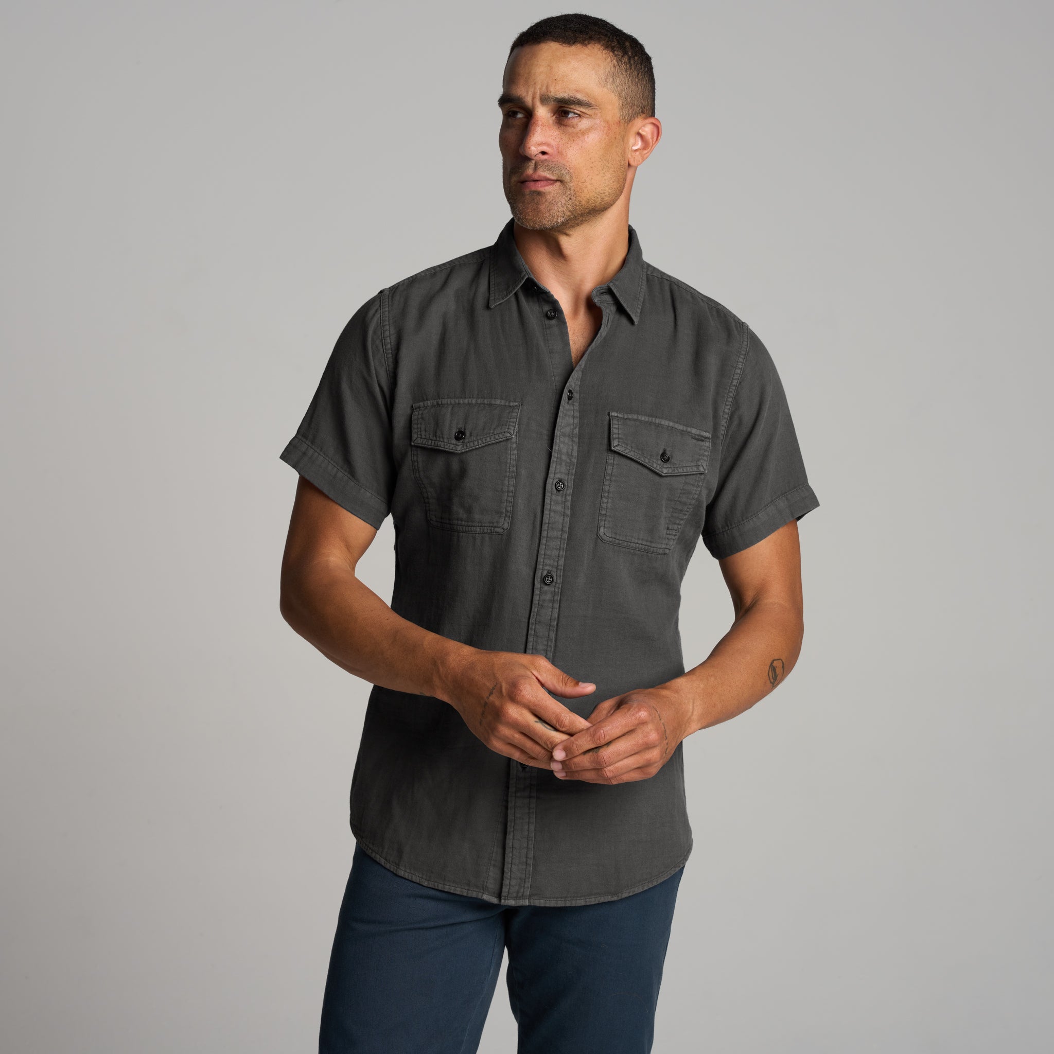Leeds Cotton Gauze Short Sleeve Shirt