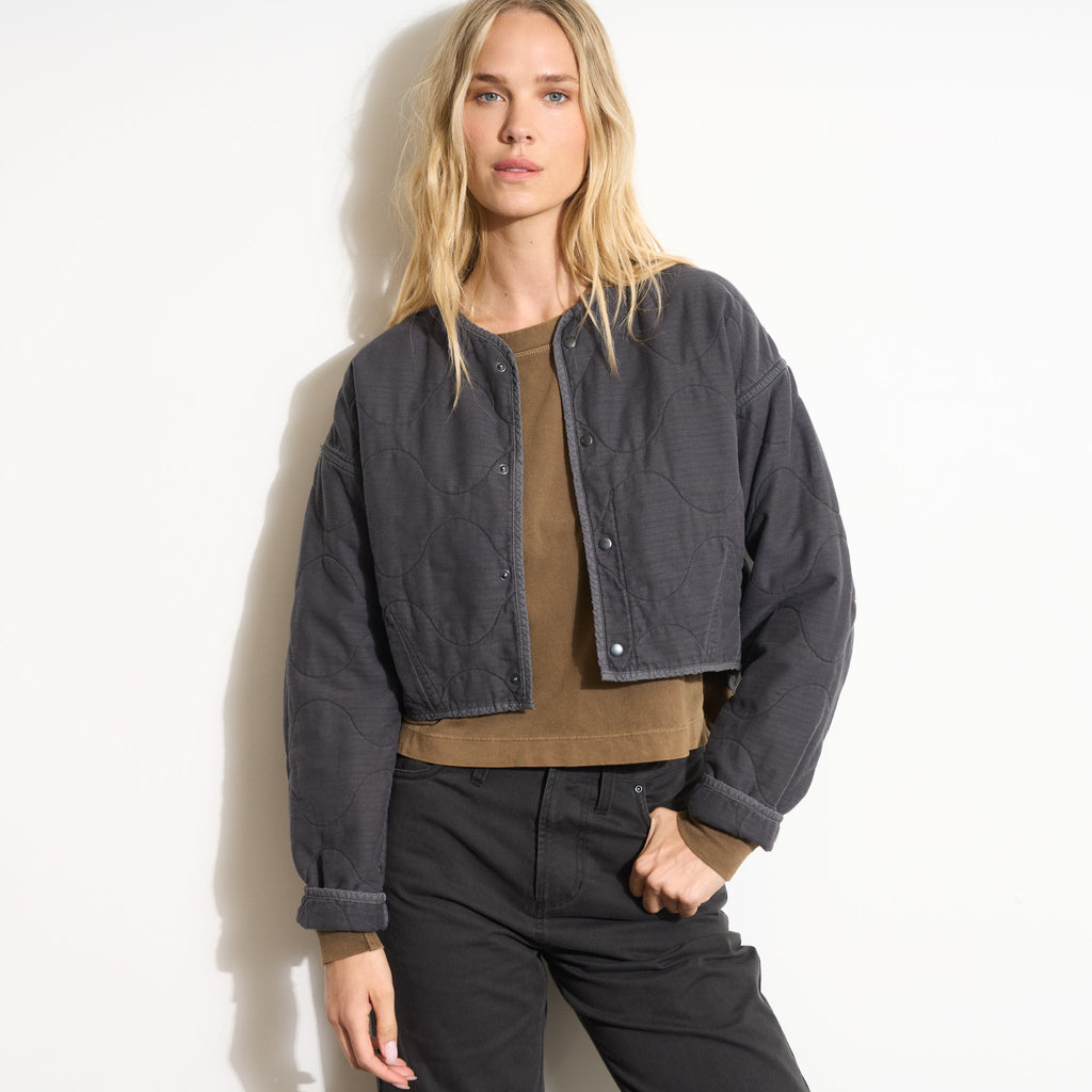 Lewis Quilted Bomber Liner