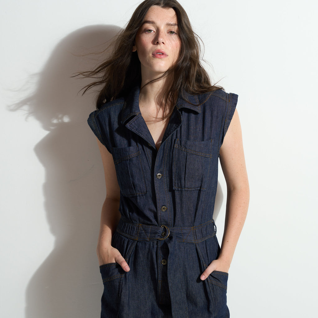 Lincoln Japanese Fluid Denim Jumpsuit