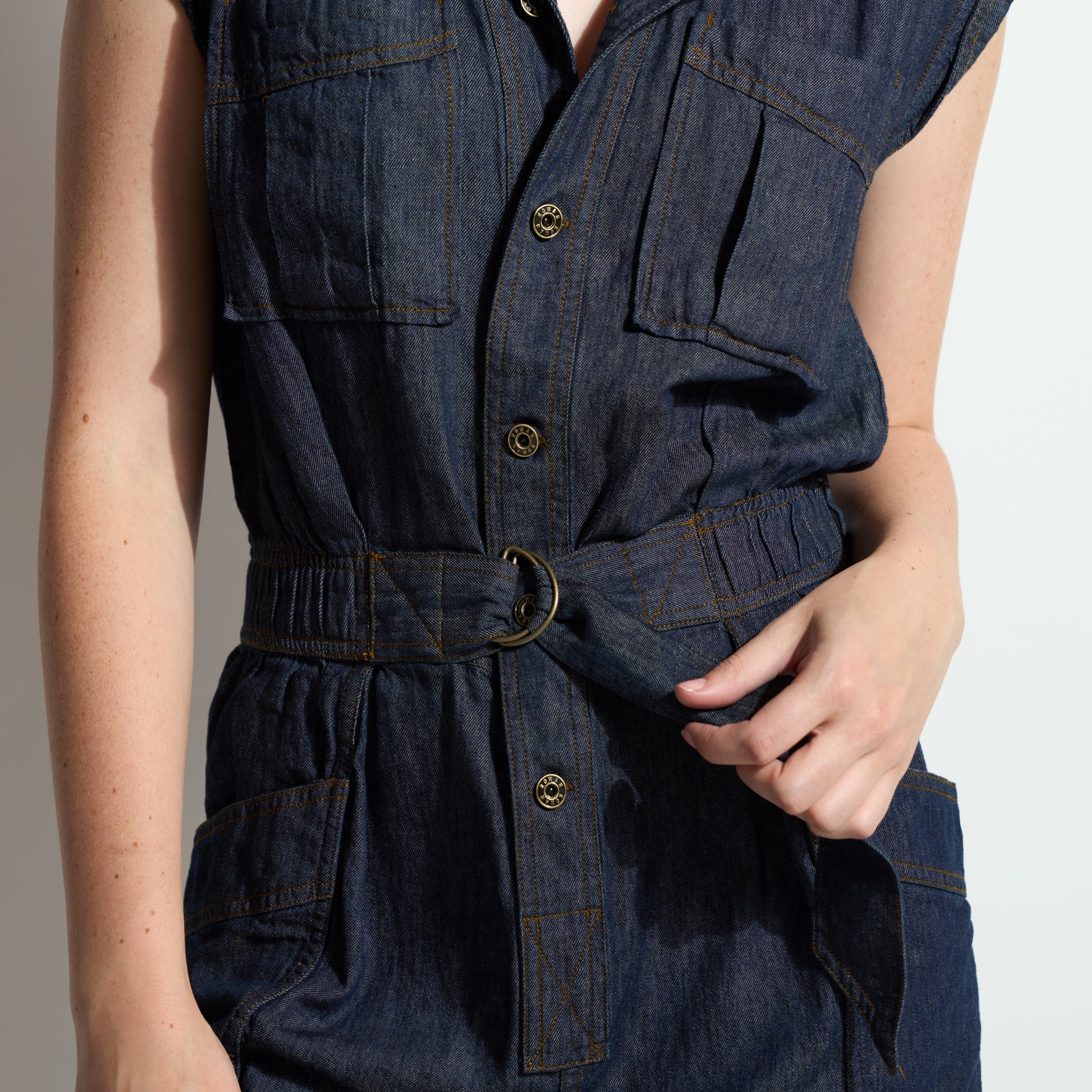Lincoln Japanese Fluid Denim Jumpsuit