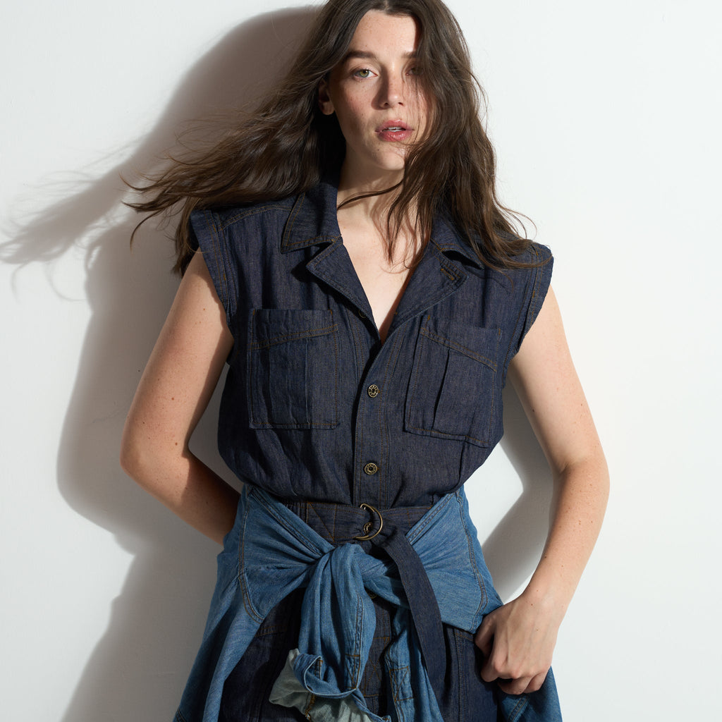 Lincoln Japanese Fluid Denim Jumpsuit