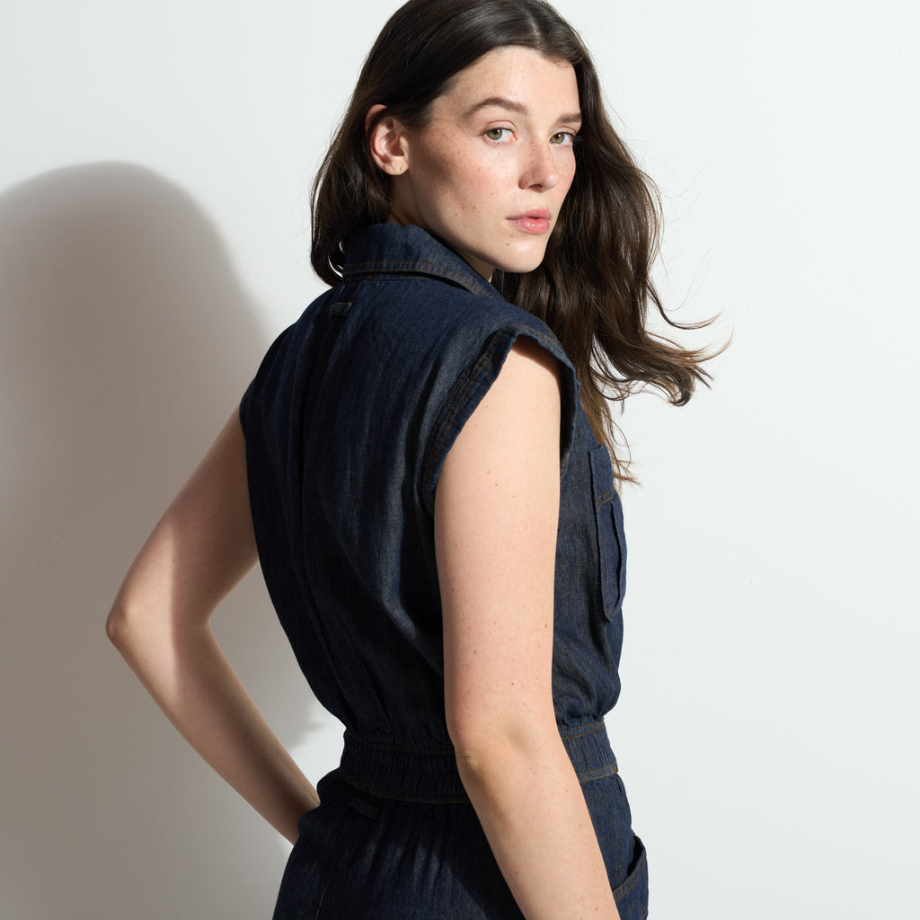 Lincoln Japanese Fluid Denim Jumpsuit