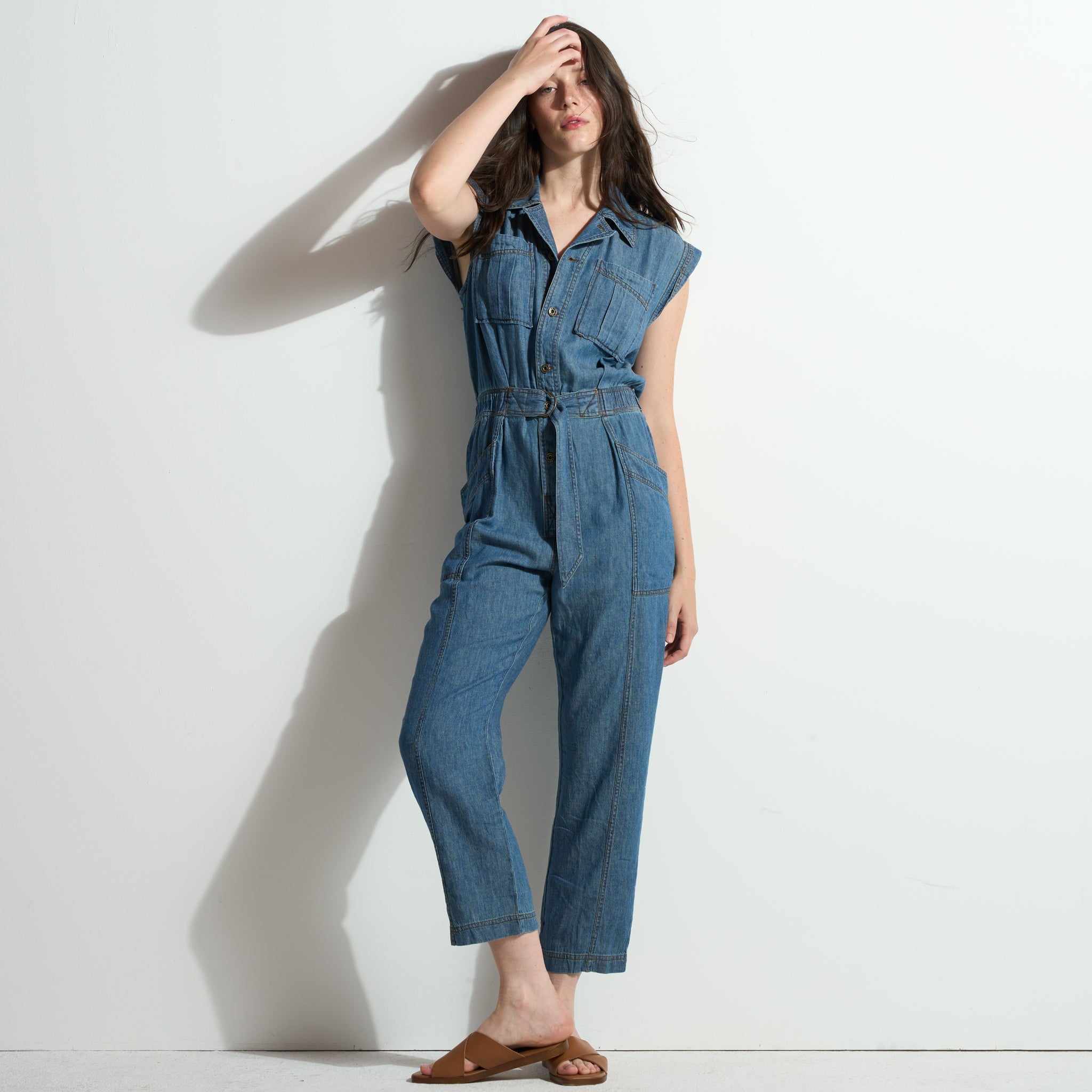 Lincoln Japanese Fluid Denim Jumpsuit