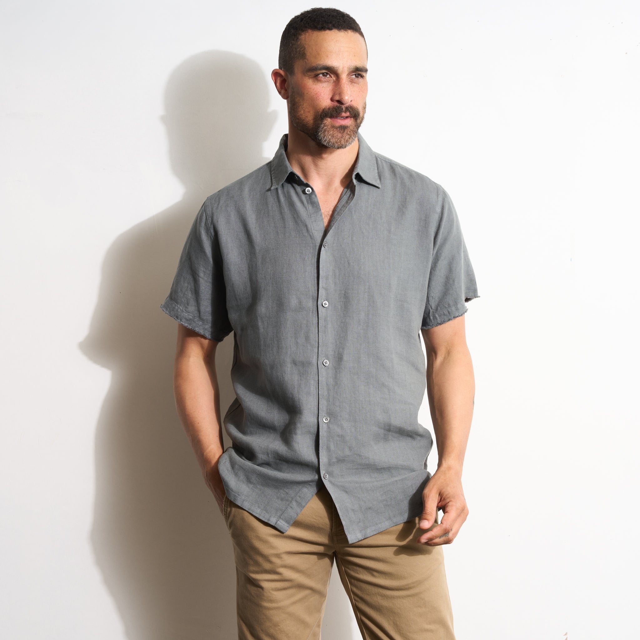 Lyons Short Sleeve Linen Shirt