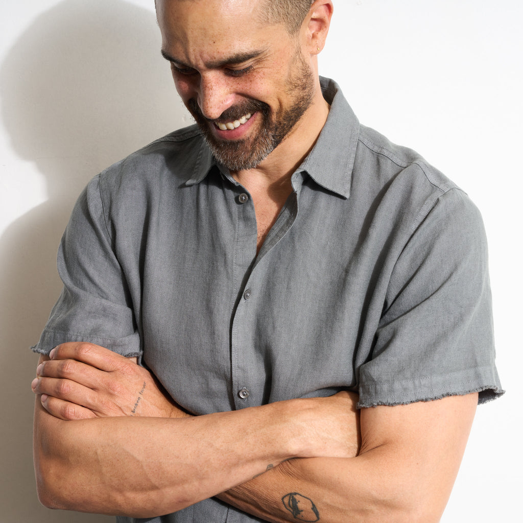 Lyons Short Sleeve Linen Shirt
