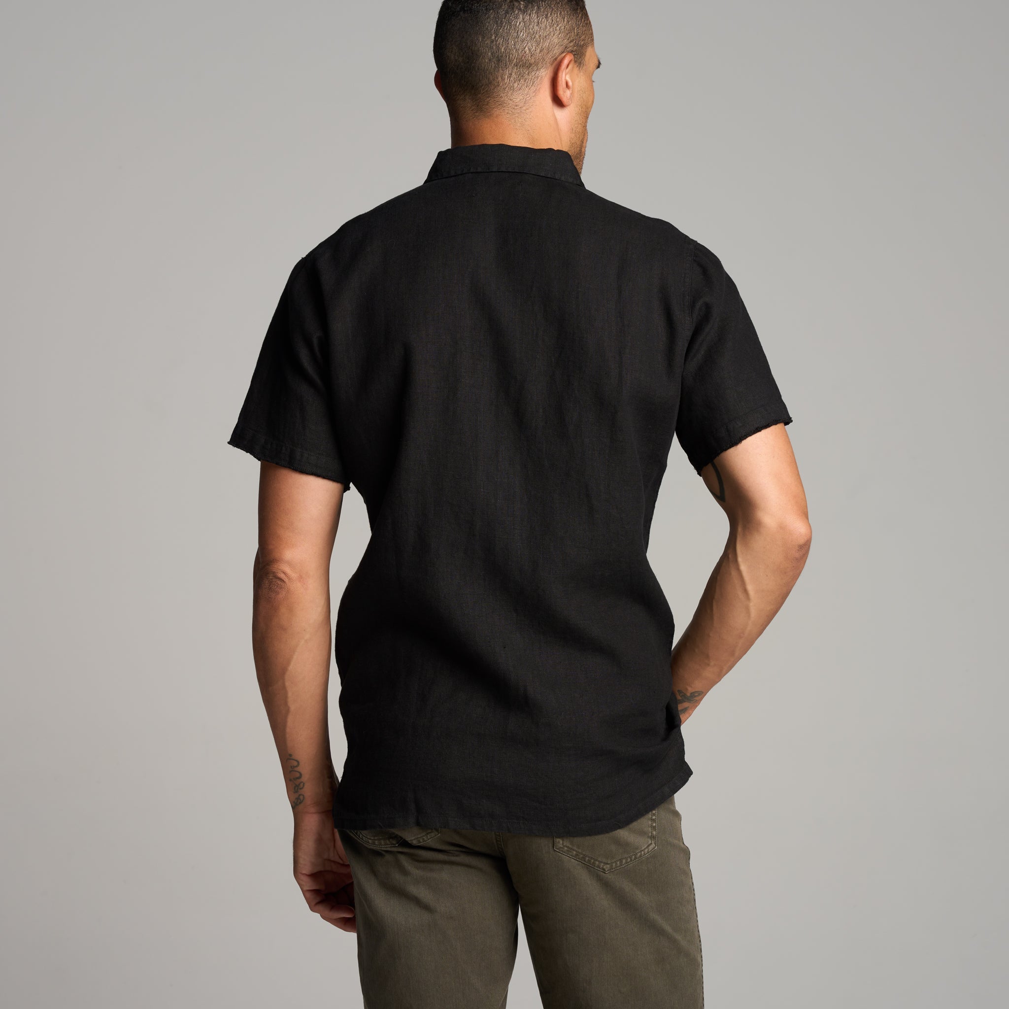Lyons Short Sleeve Linen Shirt