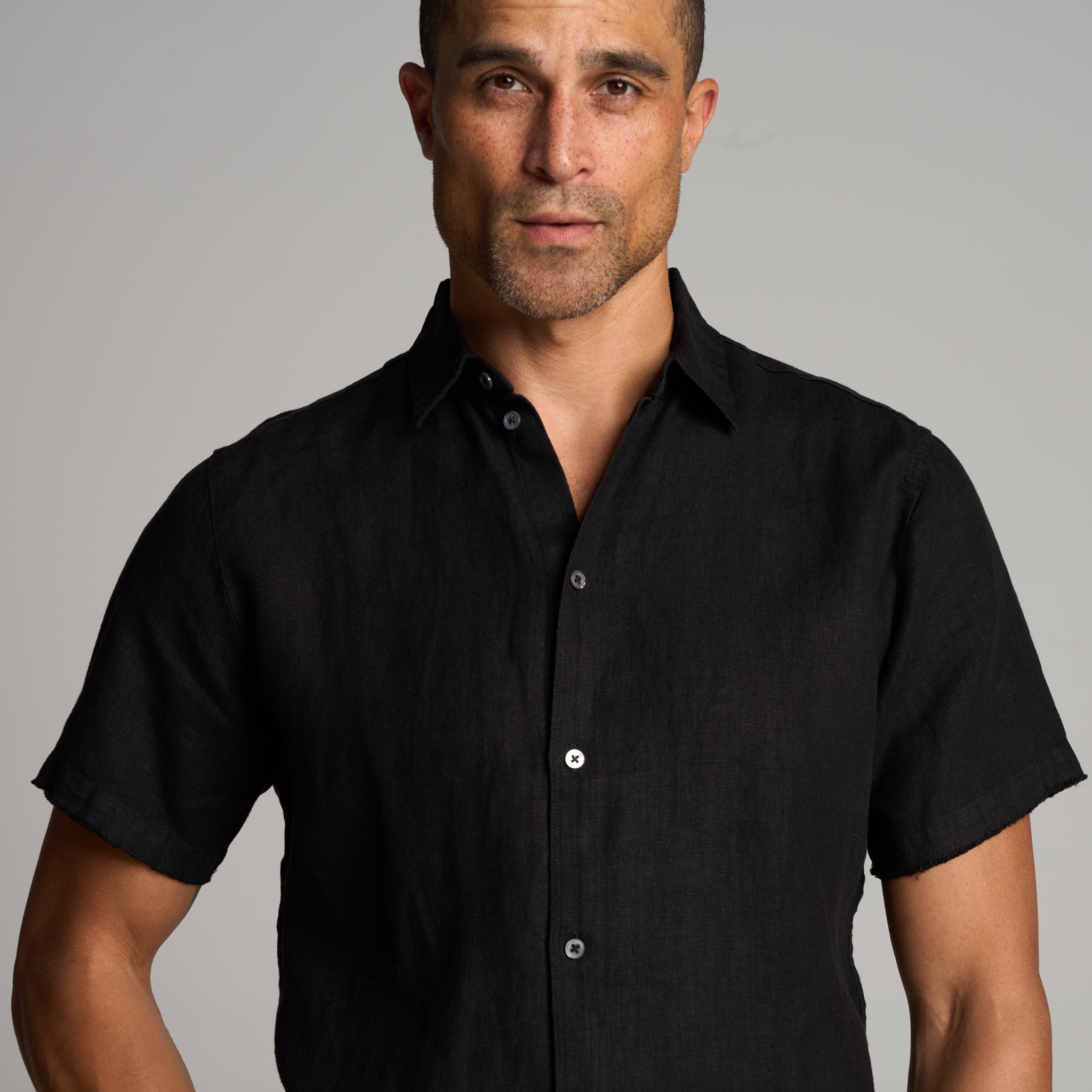 Lyons Short Sleeve Linen Shirt