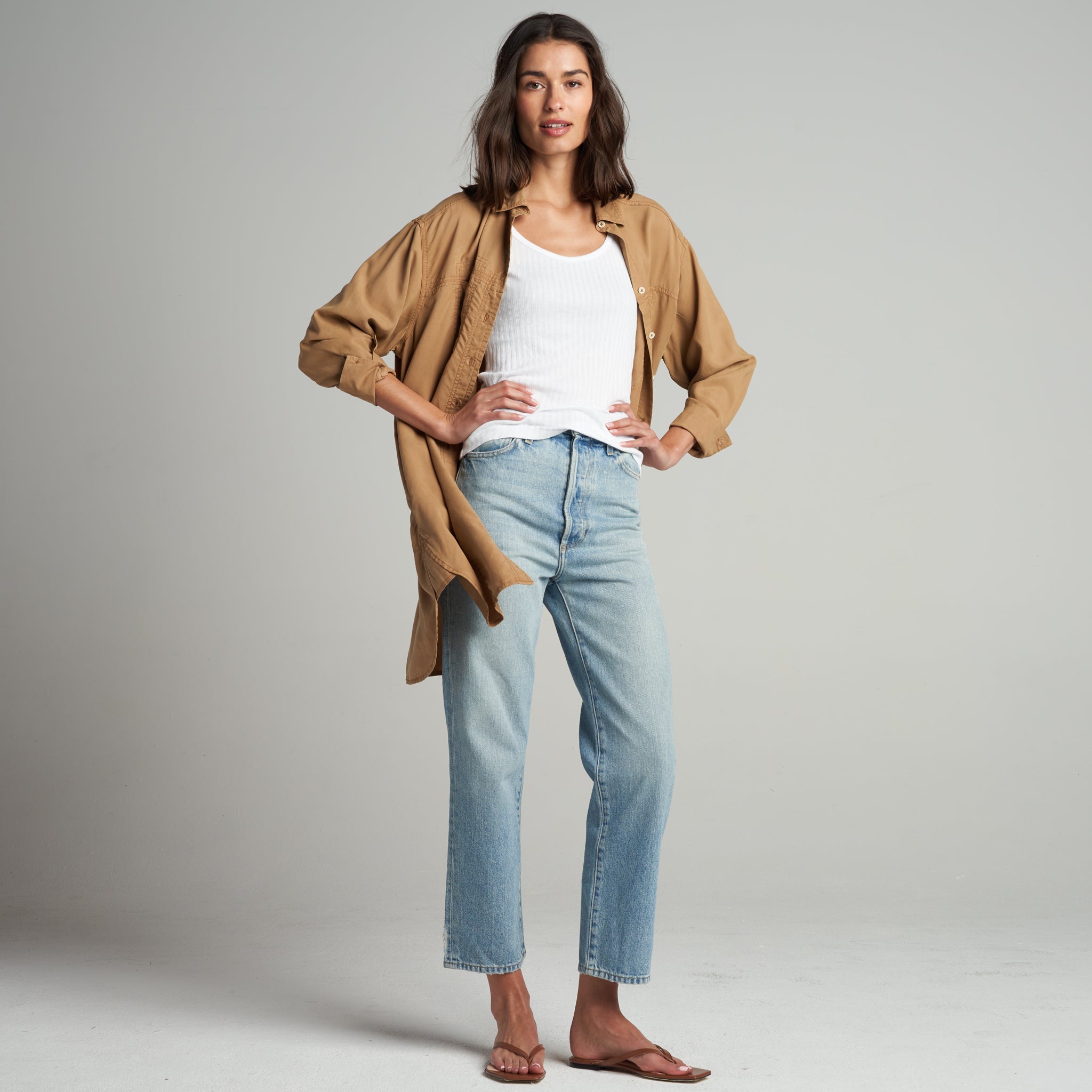 Merritt Drape Twill Shirt Dress