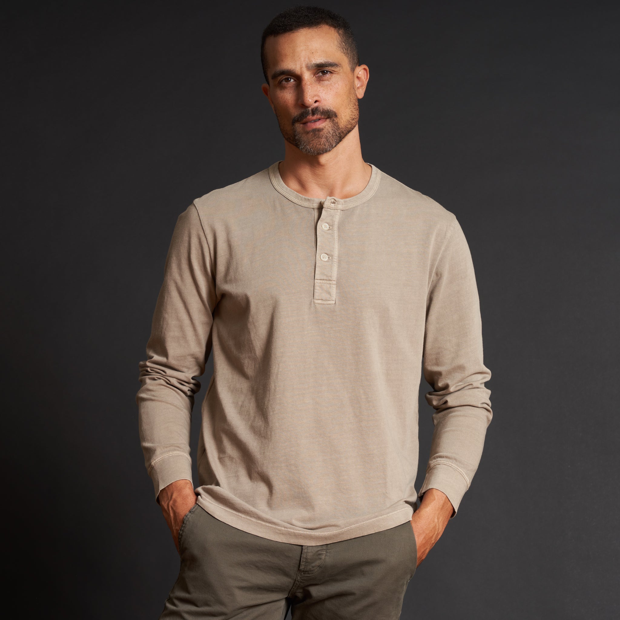 Midland Long Sleeve Henley