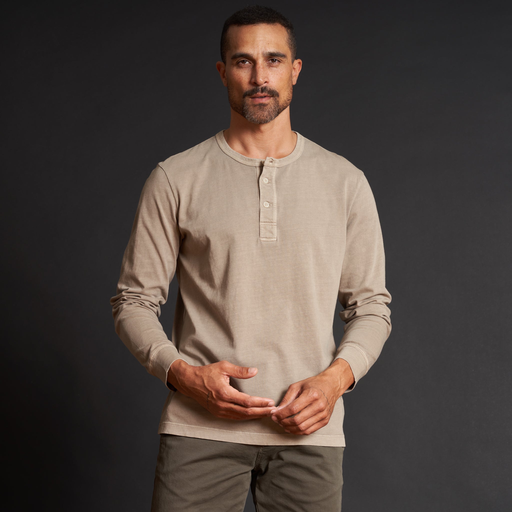Midland Long Sleeve Henley