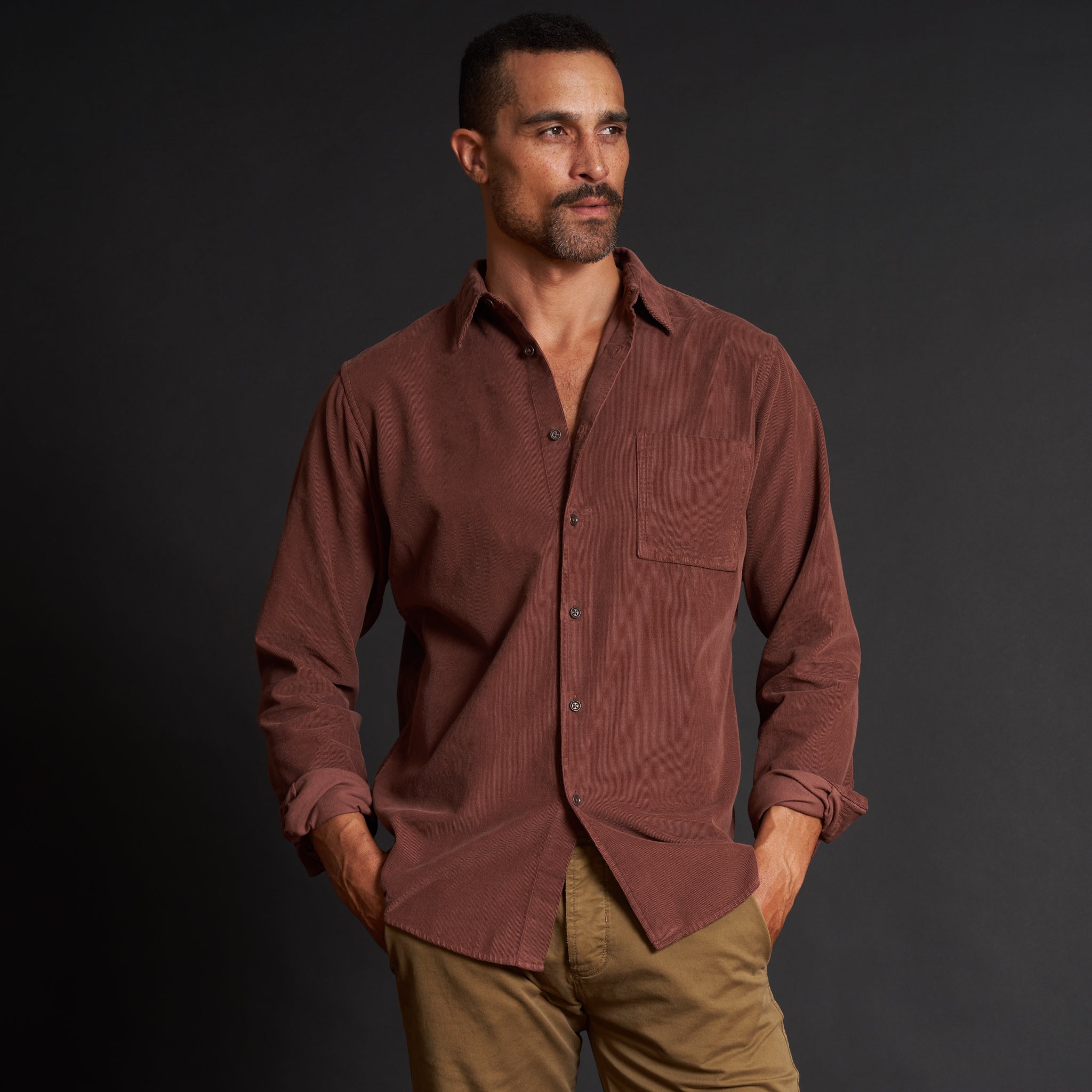 Nobel Fine Wale Cord Shirt
