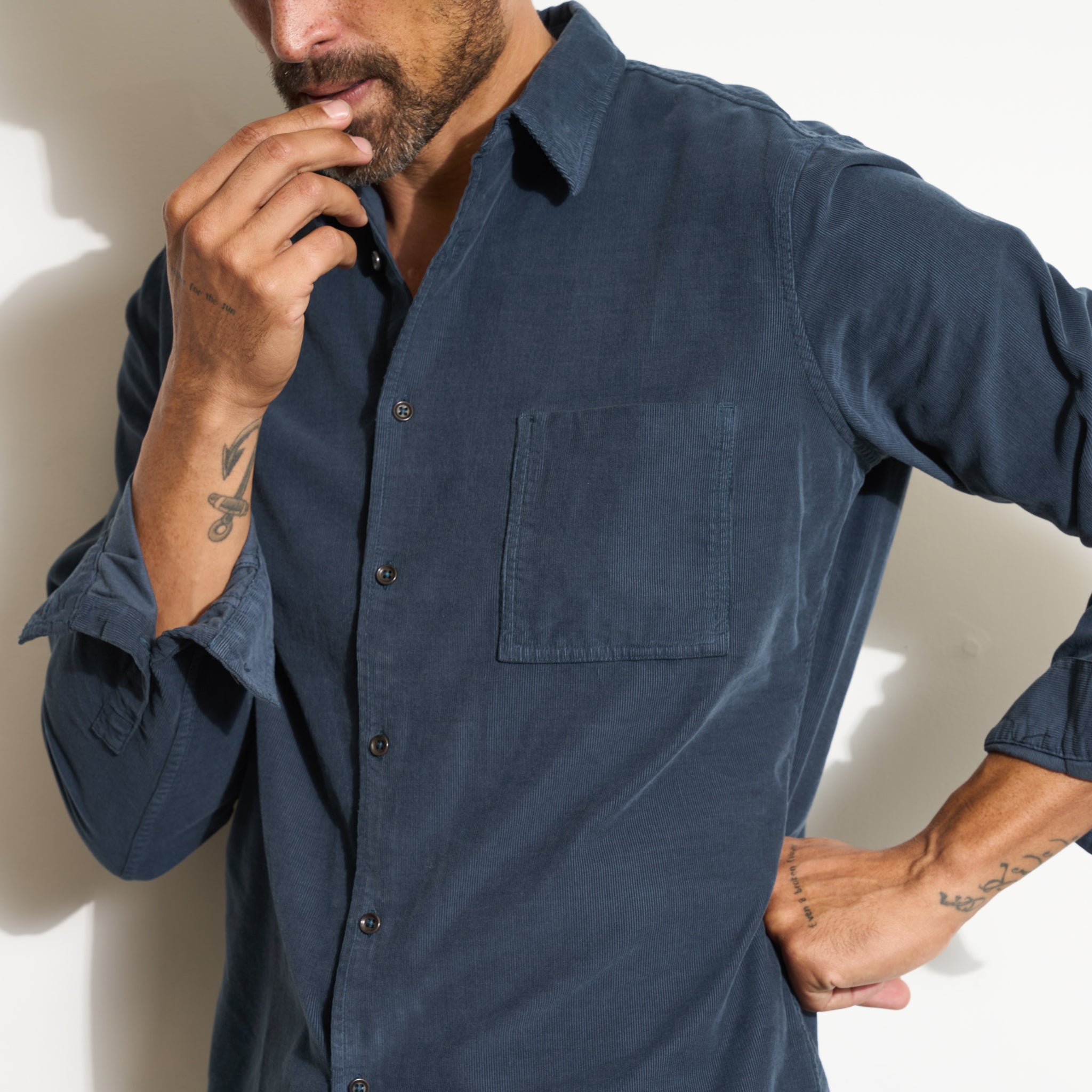Nobel Fine Wale Cord Shirt