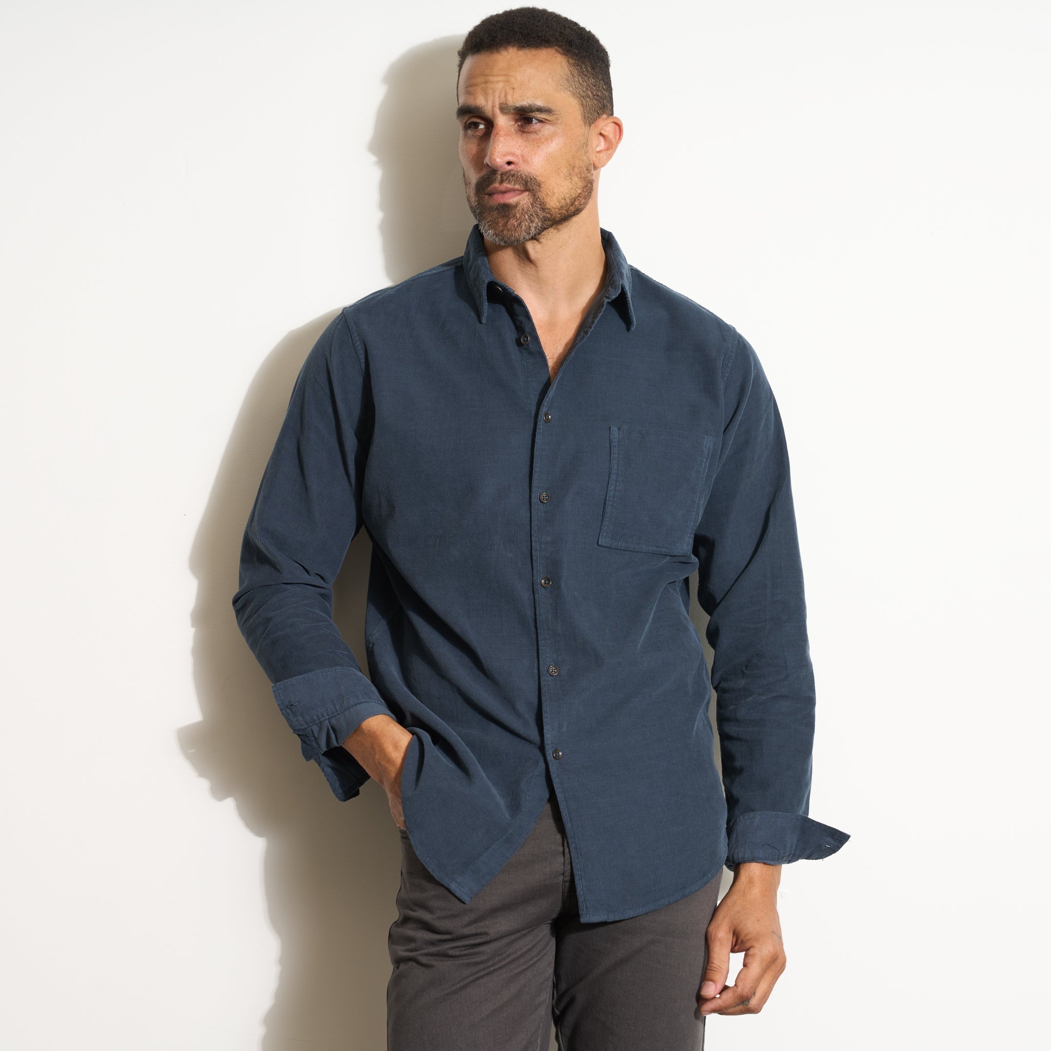 Nobel Fine Wale Cord Shirt