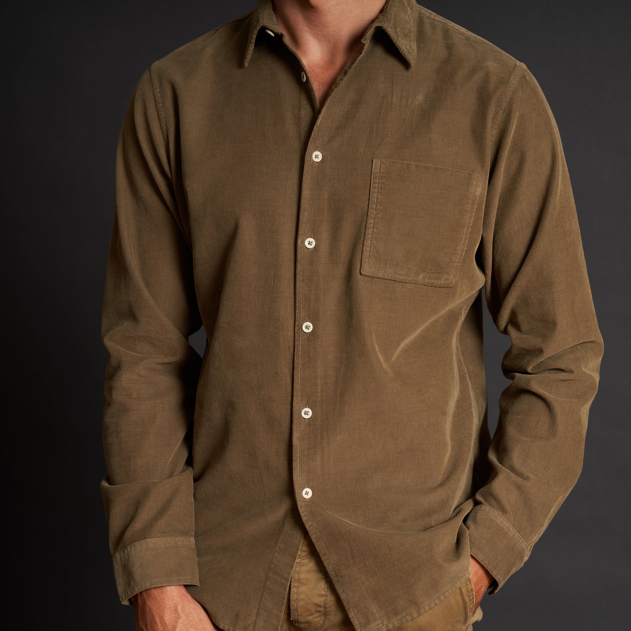 Nobel Fine Wale Cord Shirt