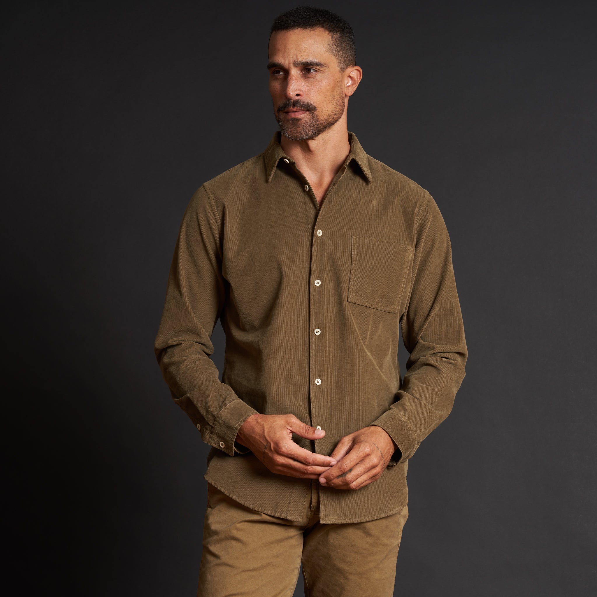 Nobel Fine Wale Cord Shirt
