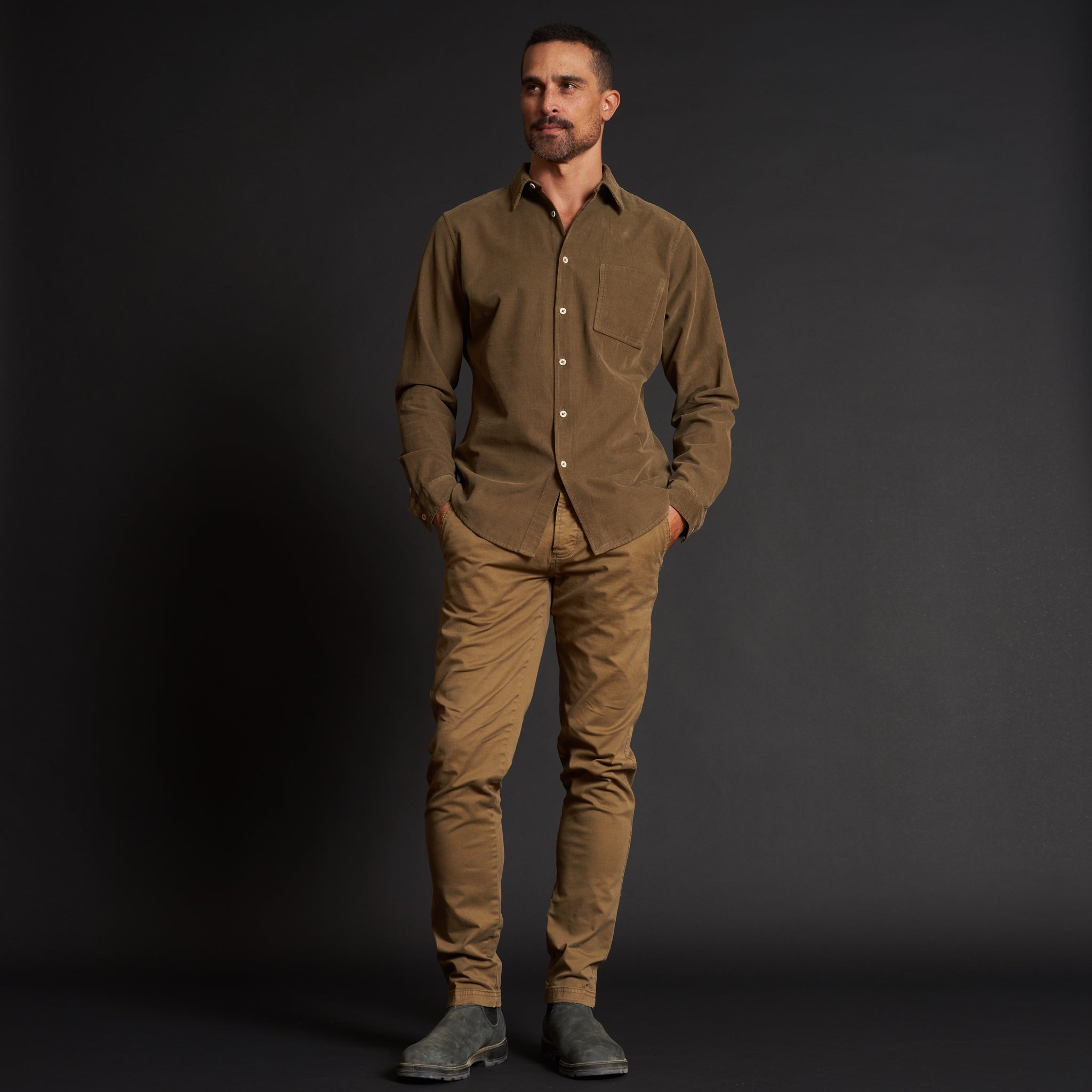 Nobel Fine Wale Cord Shirt