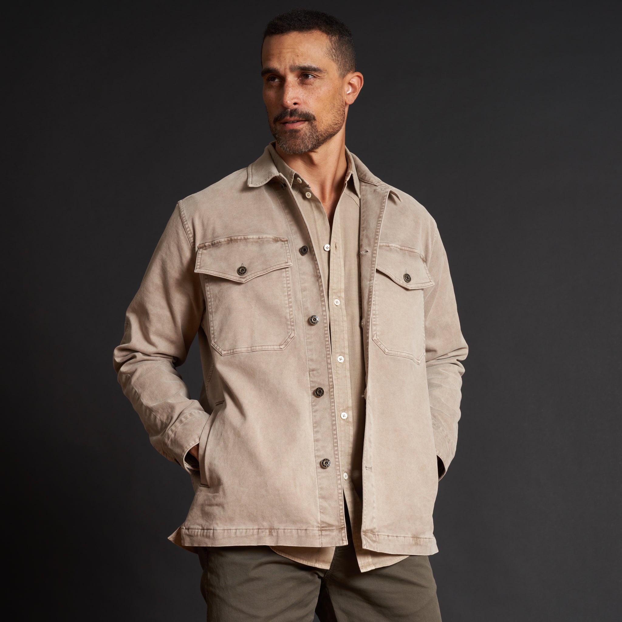 Odessa Mid-Century Twill Field Jacket