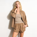 Milo Drape Denim Twill Rec Short