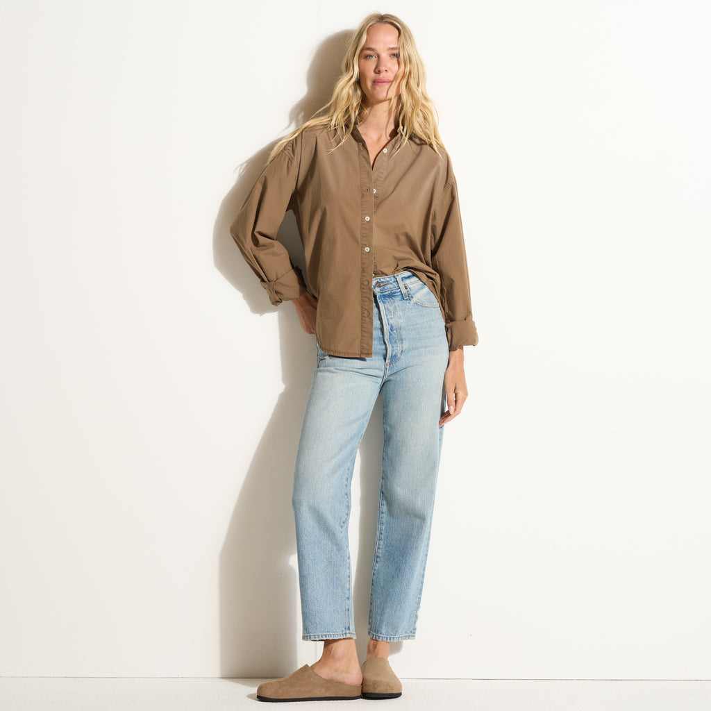 Ophelia Poplin Boyfriend Shirt