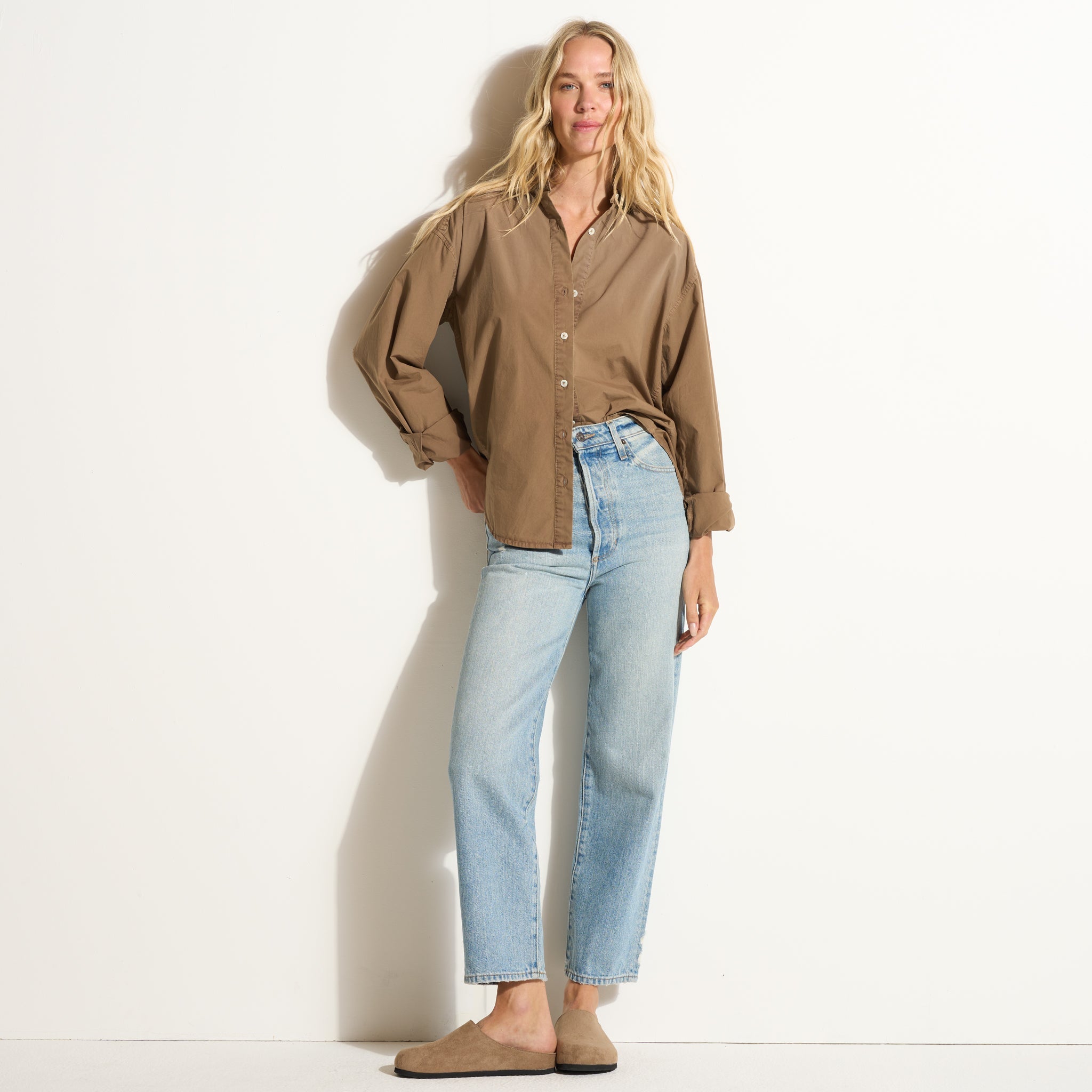 Ophelia Poplin Boyfriend Shirt