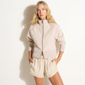 Presley Felted Raglan Zip-Up