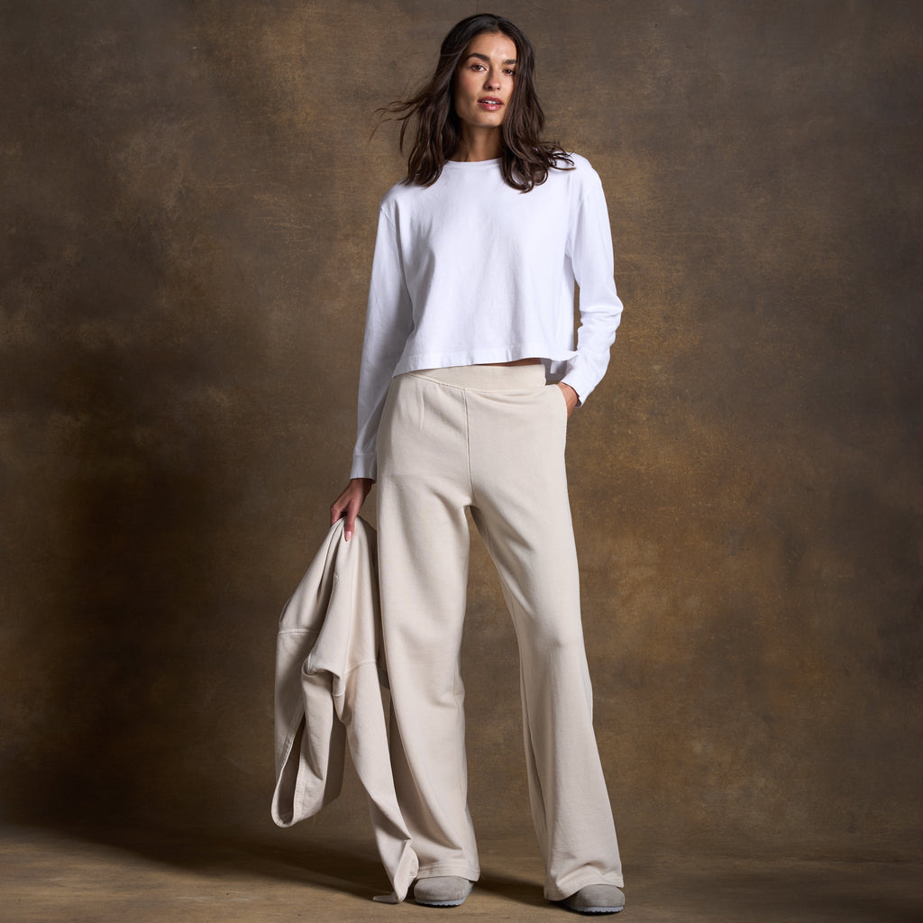 Jenny Wide-Leg Terry Sweatpant