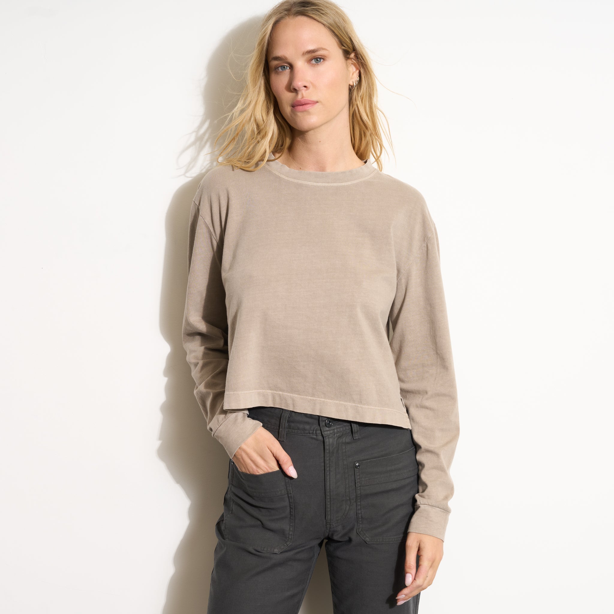 Reagan Long Sleeve Boyfriend Tee