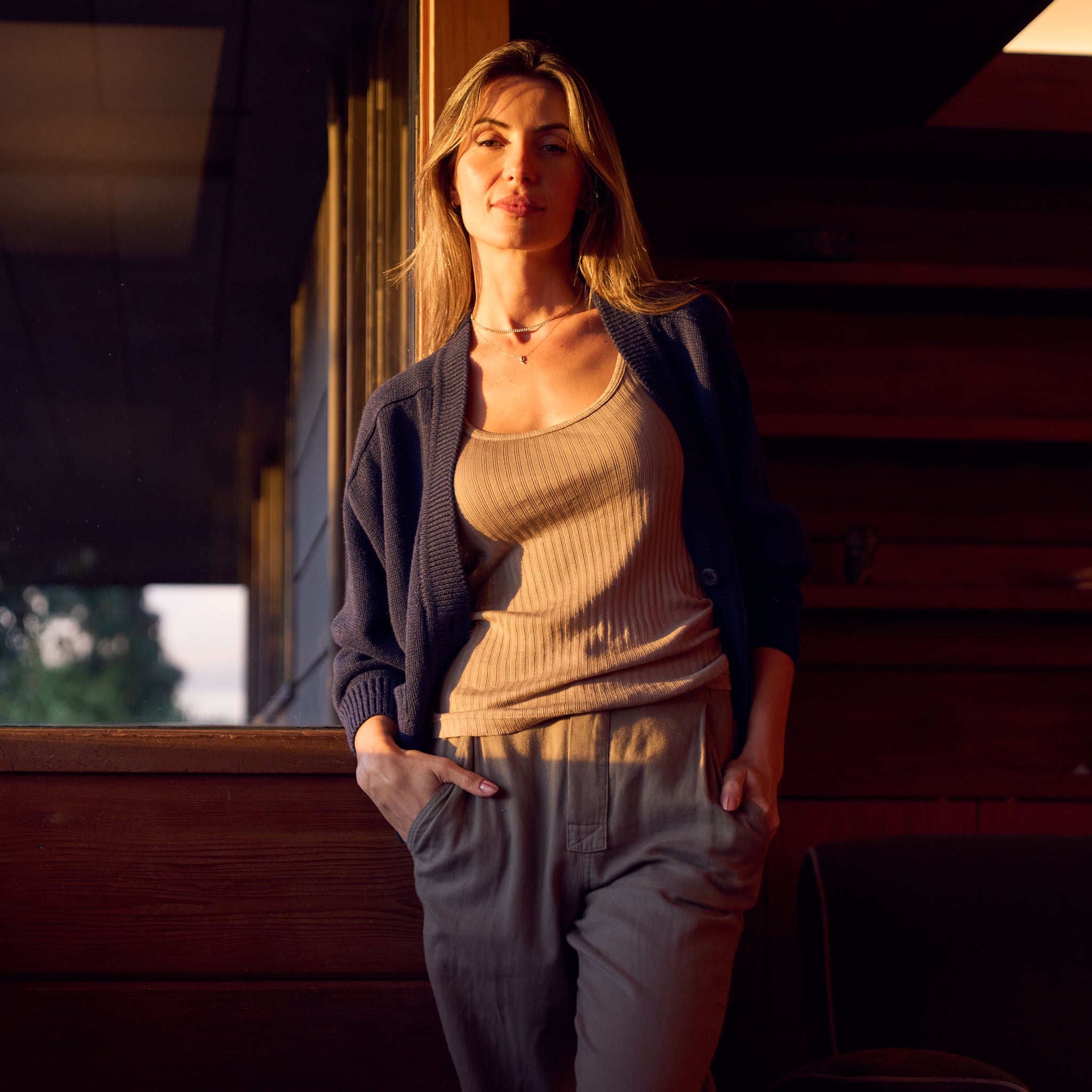 Slope Cropped Cardigan