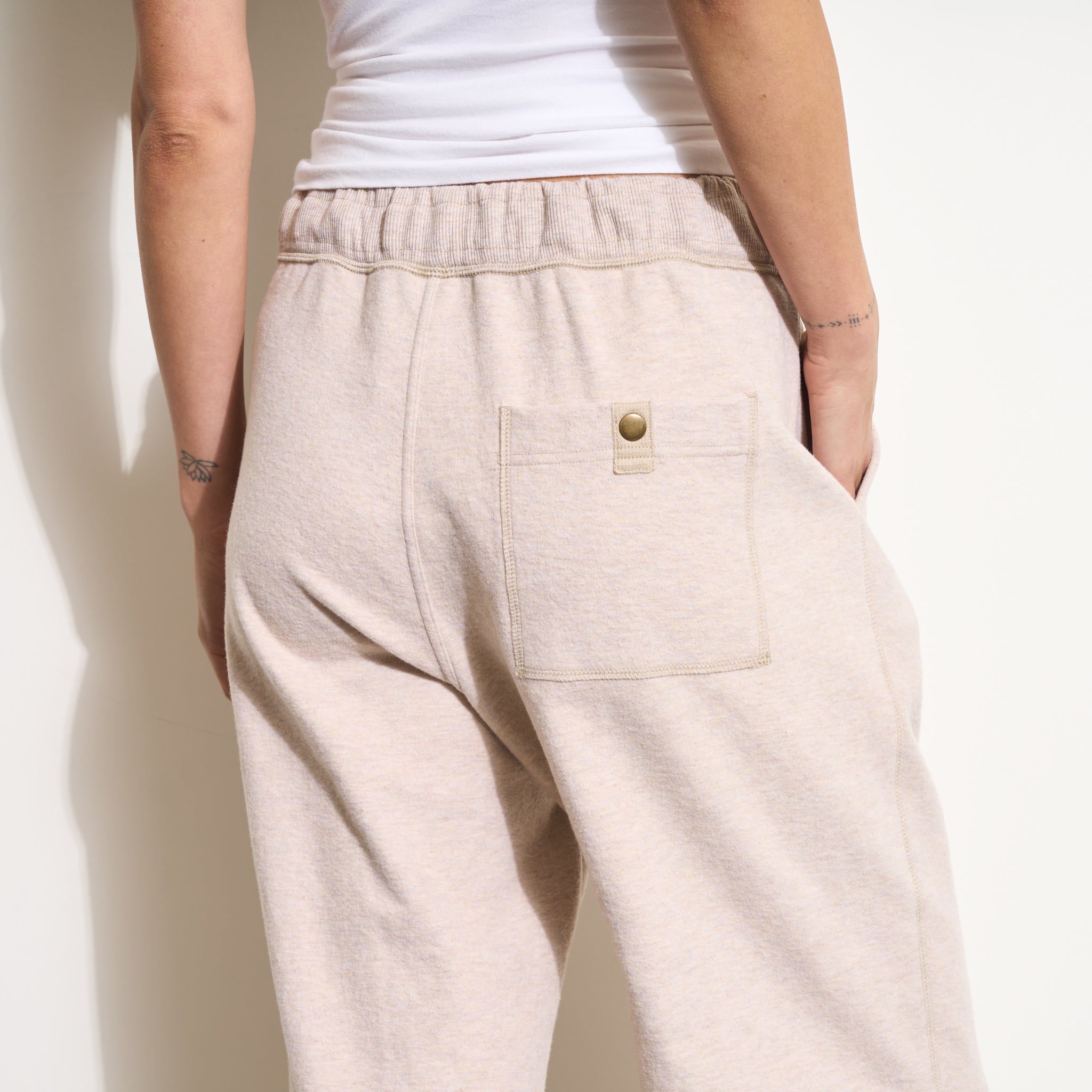 Robbie Relaxed Drawstring Felted Pant