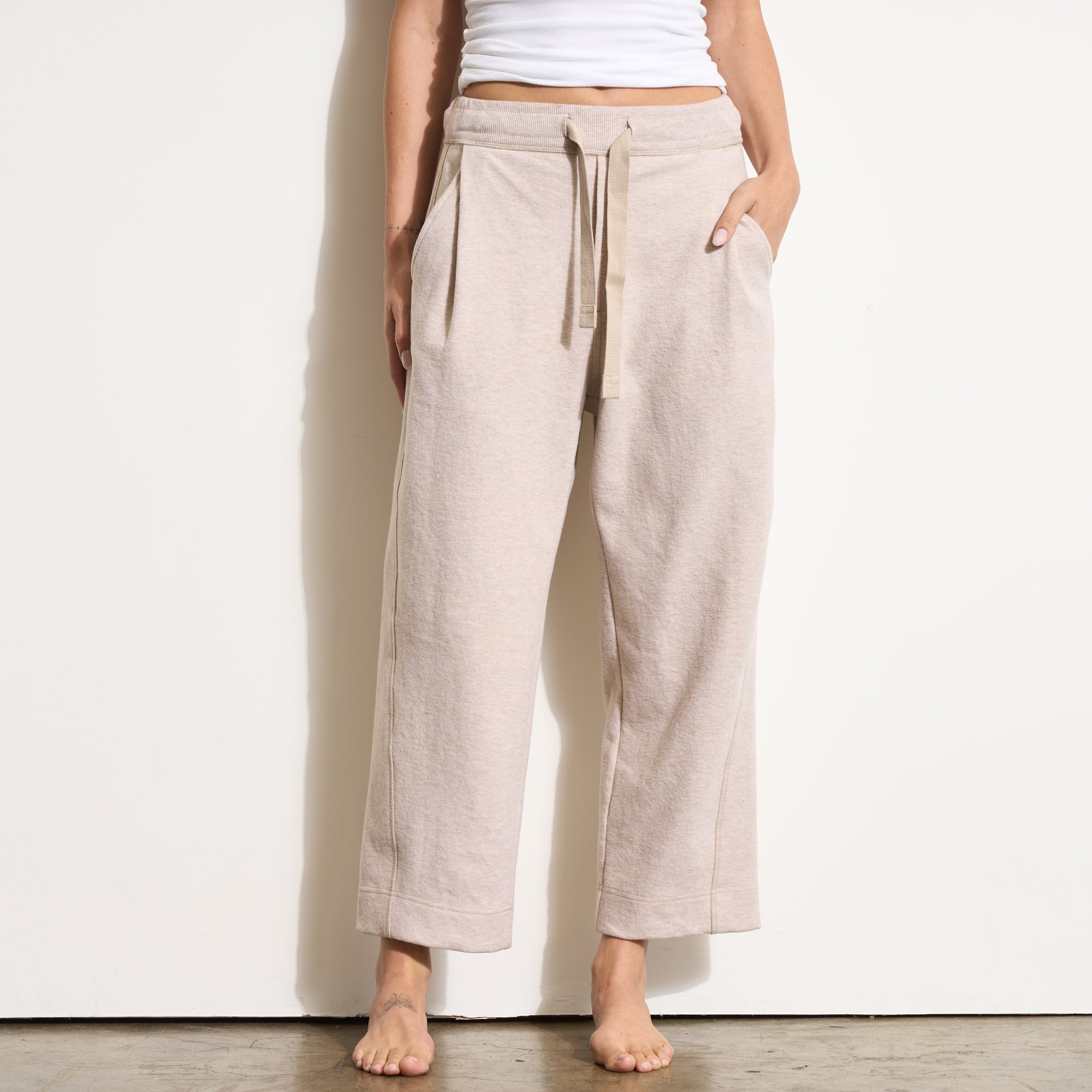 Robbie Relaxed Drawstring Felted Pant