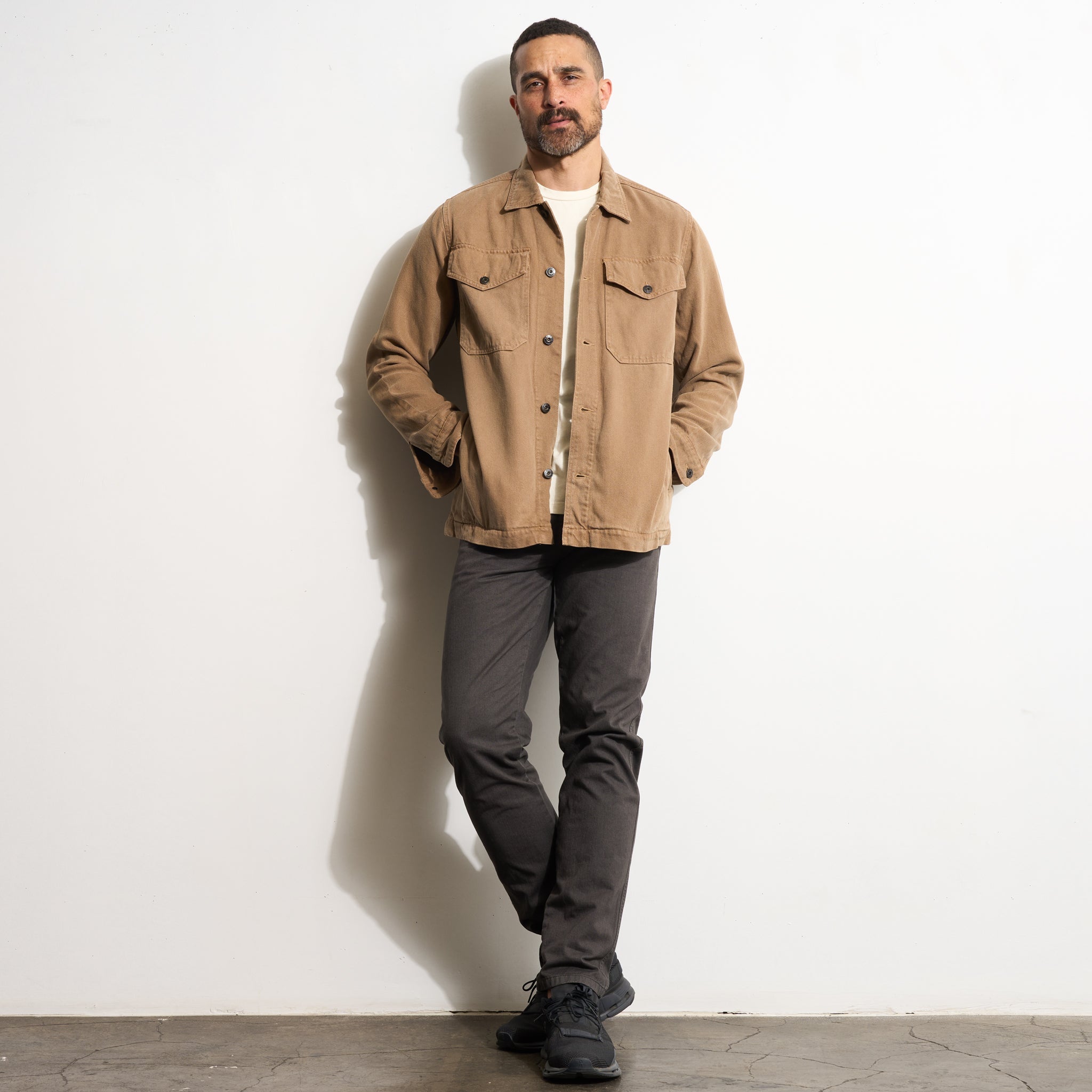 San Angelo Draped Denim Twill Jacket