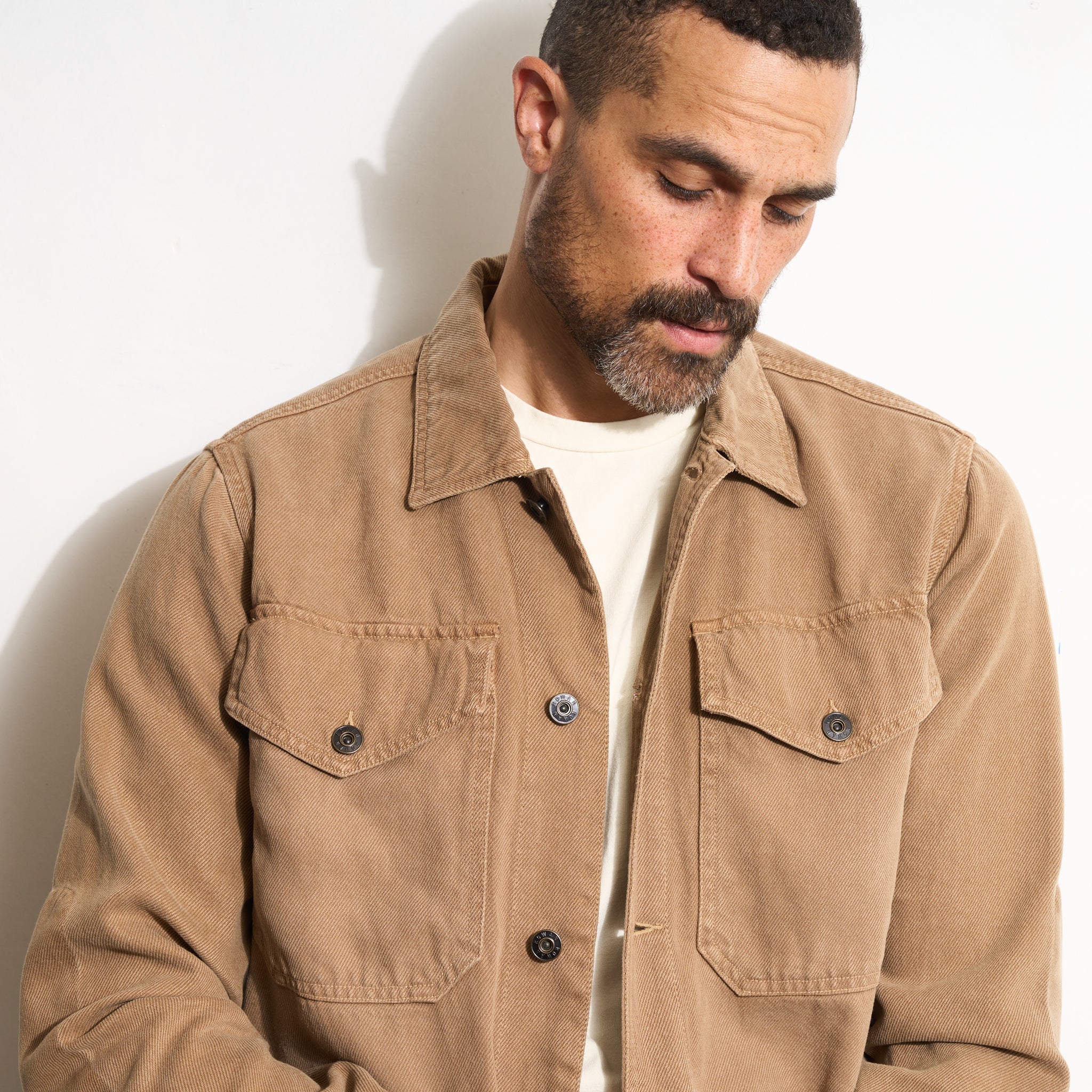 San Angelo Draped Denim Twill Jacket