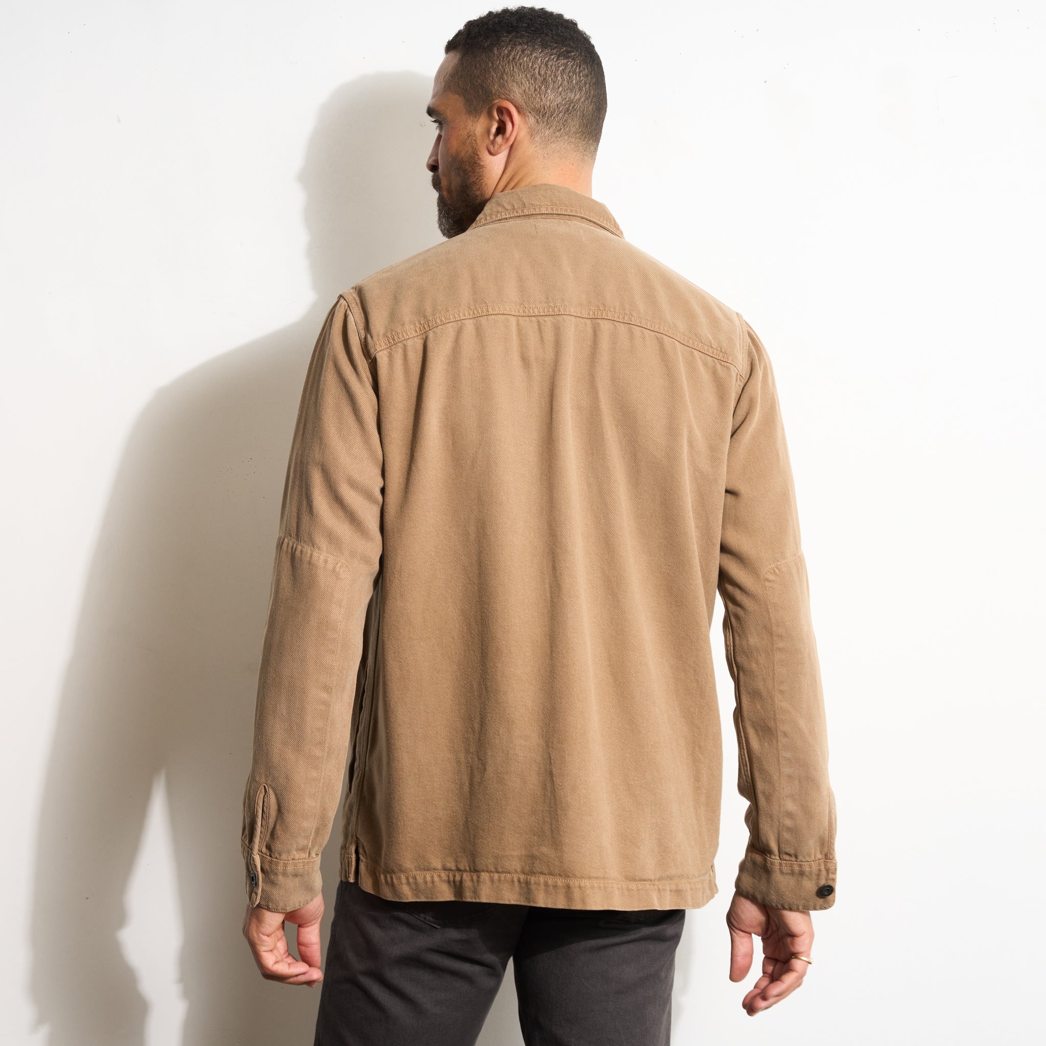 San Angelo Draped Denim Twill Jacket