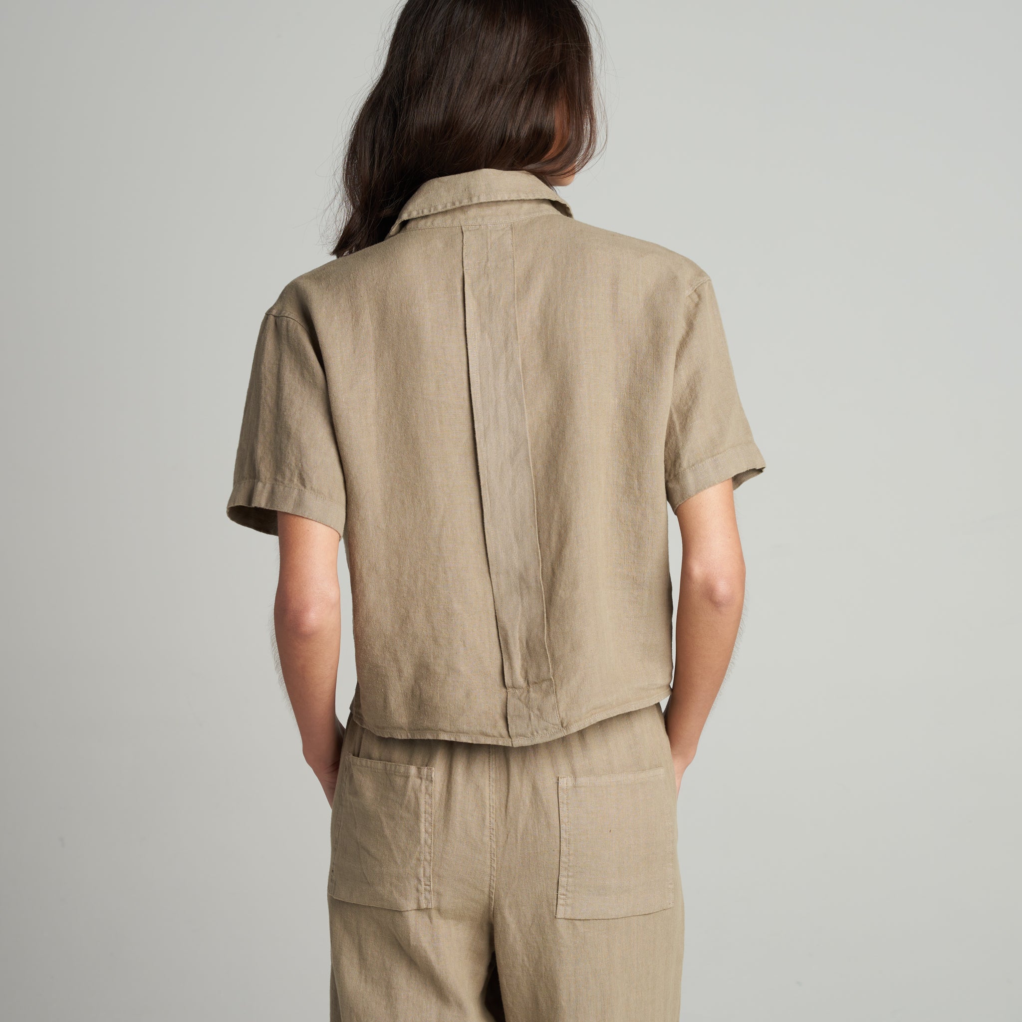 Sloane Short Sleeve Linen Blouse
