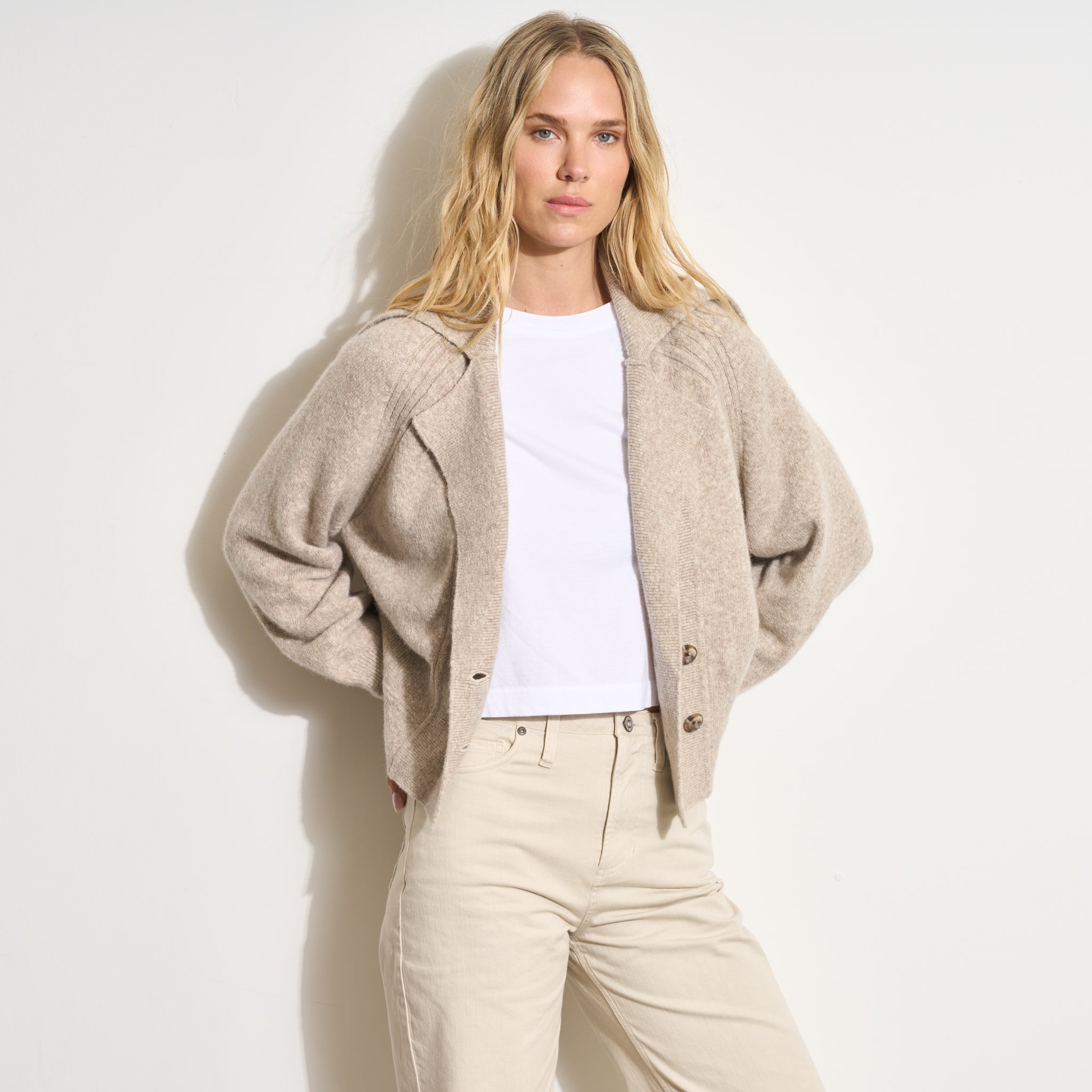 Tullia Double Breasted Sweater Jacket