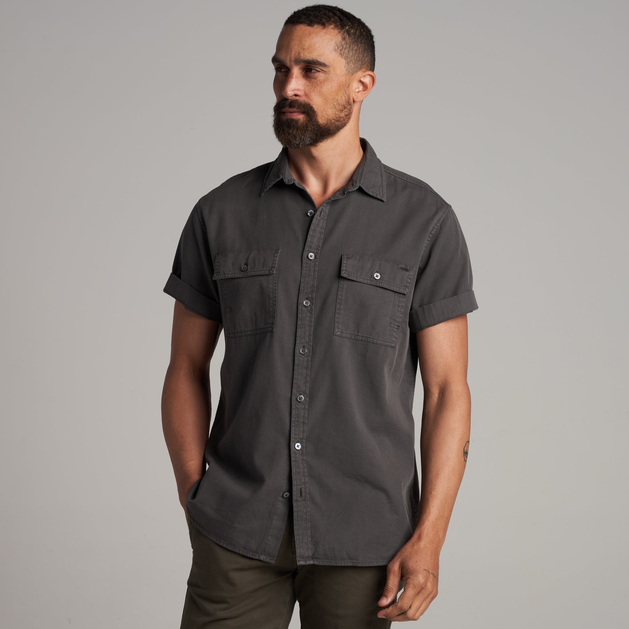 Riley Heritage Twill Short Sleeve Shirt