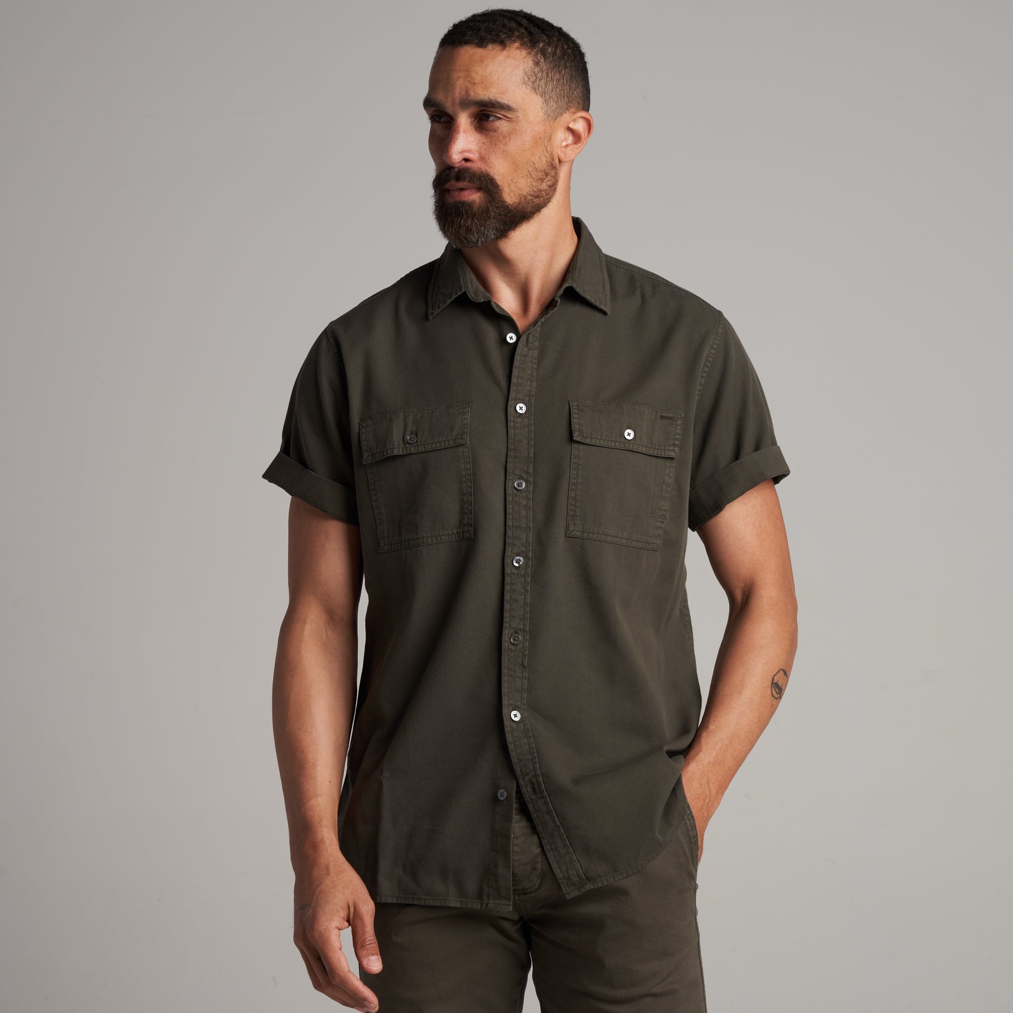 Riley Heritage Twill Short Sleeve Shirt